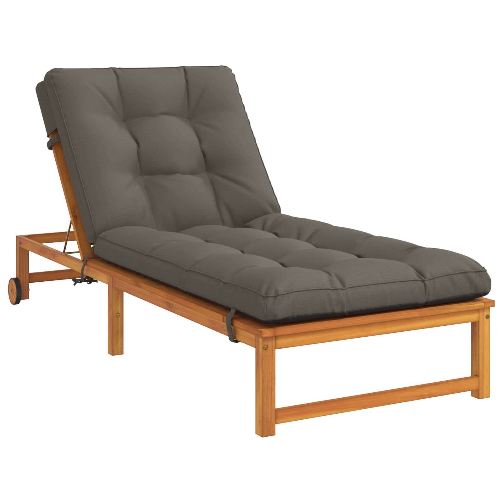 Ligstoel Kussen VIANEN 100% Polyester Grijs 200 x 90 x 8 cm image 2