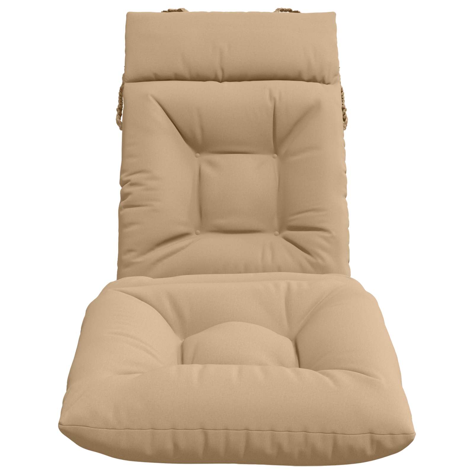 Ligstoel Kussen VIANEN 100% Polyester Zand 200 x 50 x 8 cm image 3