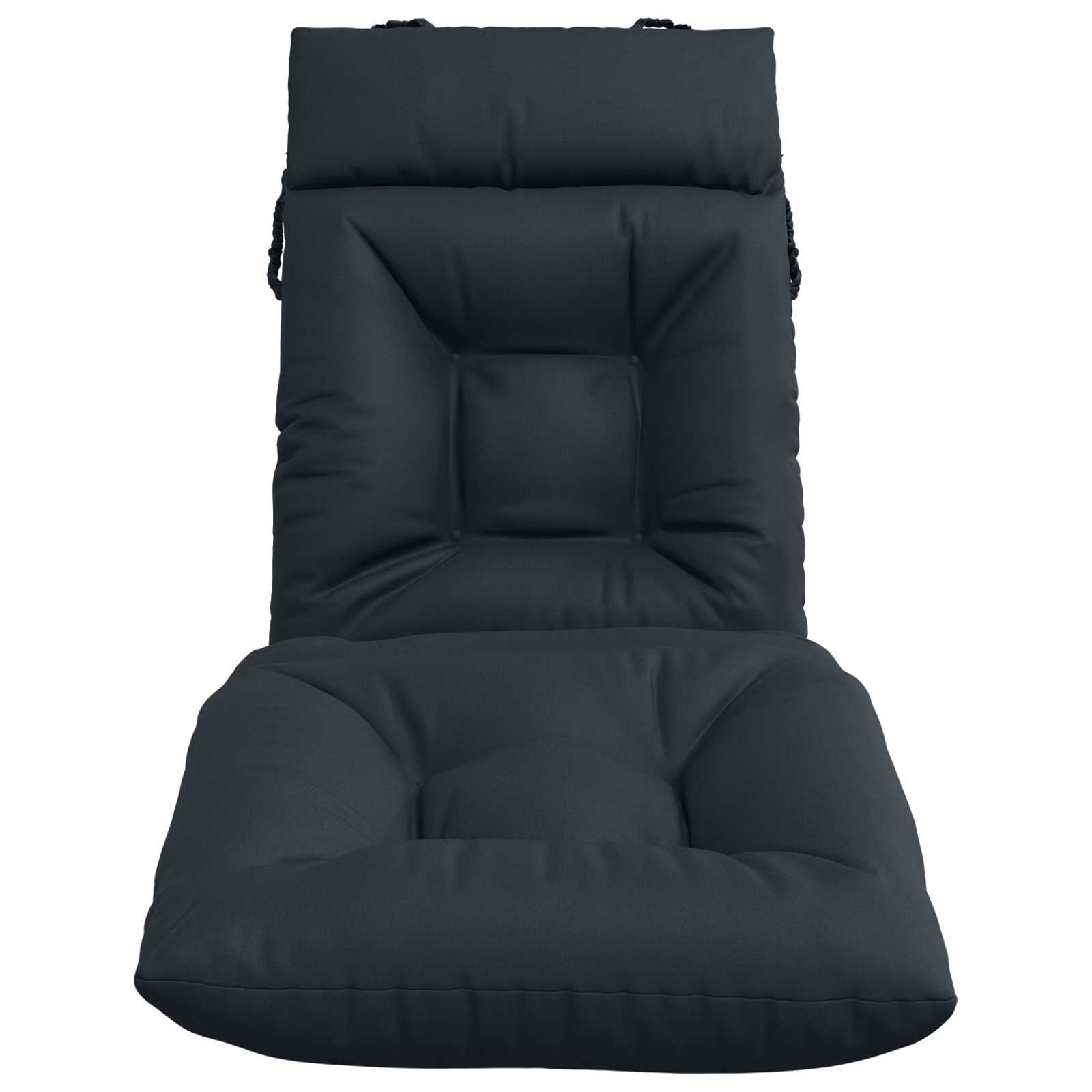 vidaXL Ligstoel Kussen VIANEN 100% Polyester Donkerblauw blauw, foto 4