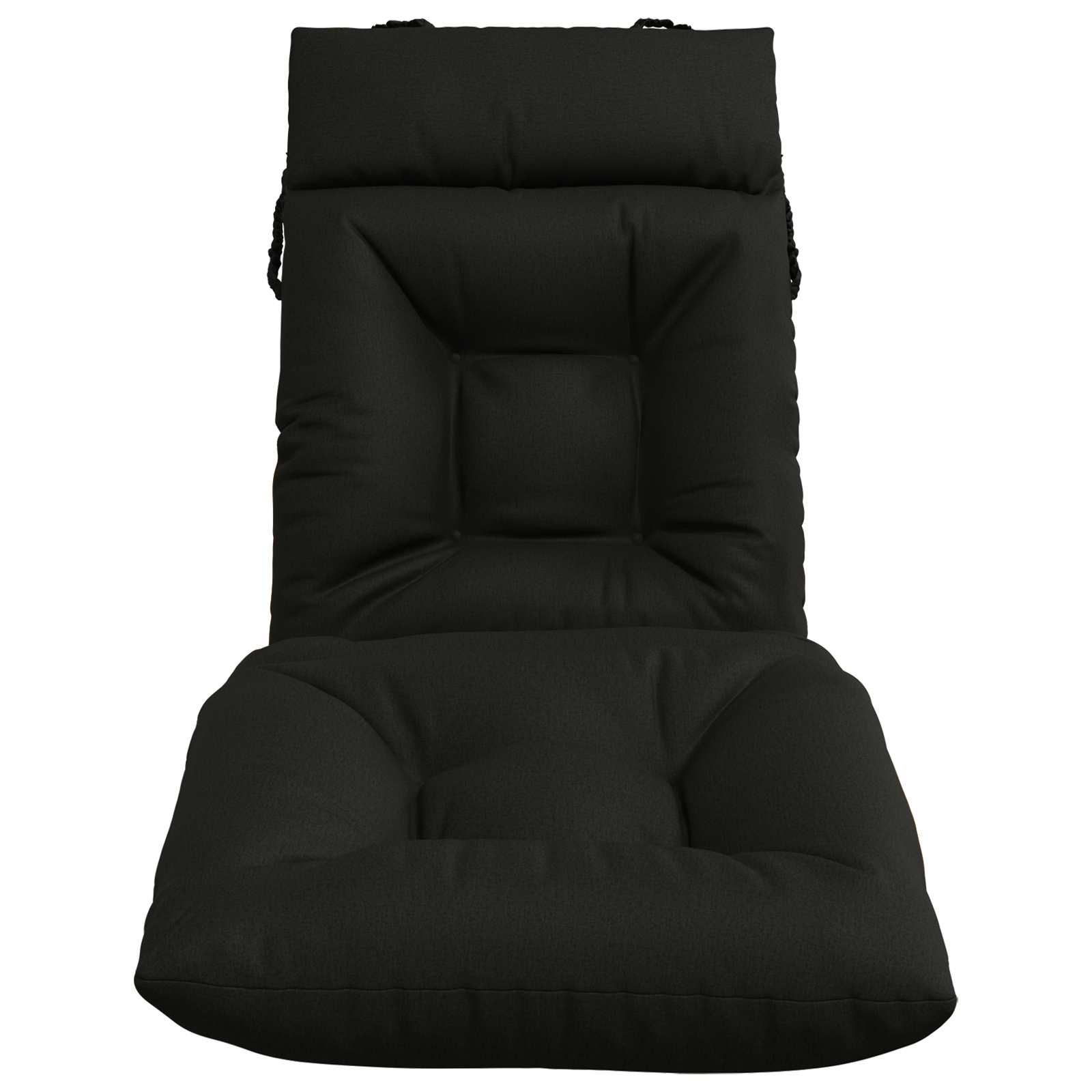 Ligstoel Kussen VIANEN 100% Polyester Zwart 200 x 50 x 8 cm image 3