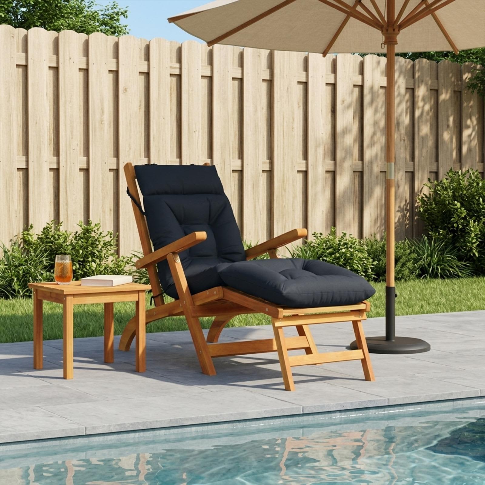 vidaXL Sonnenliege Kissen VIANEN 100 % Polyester Dunkelblau