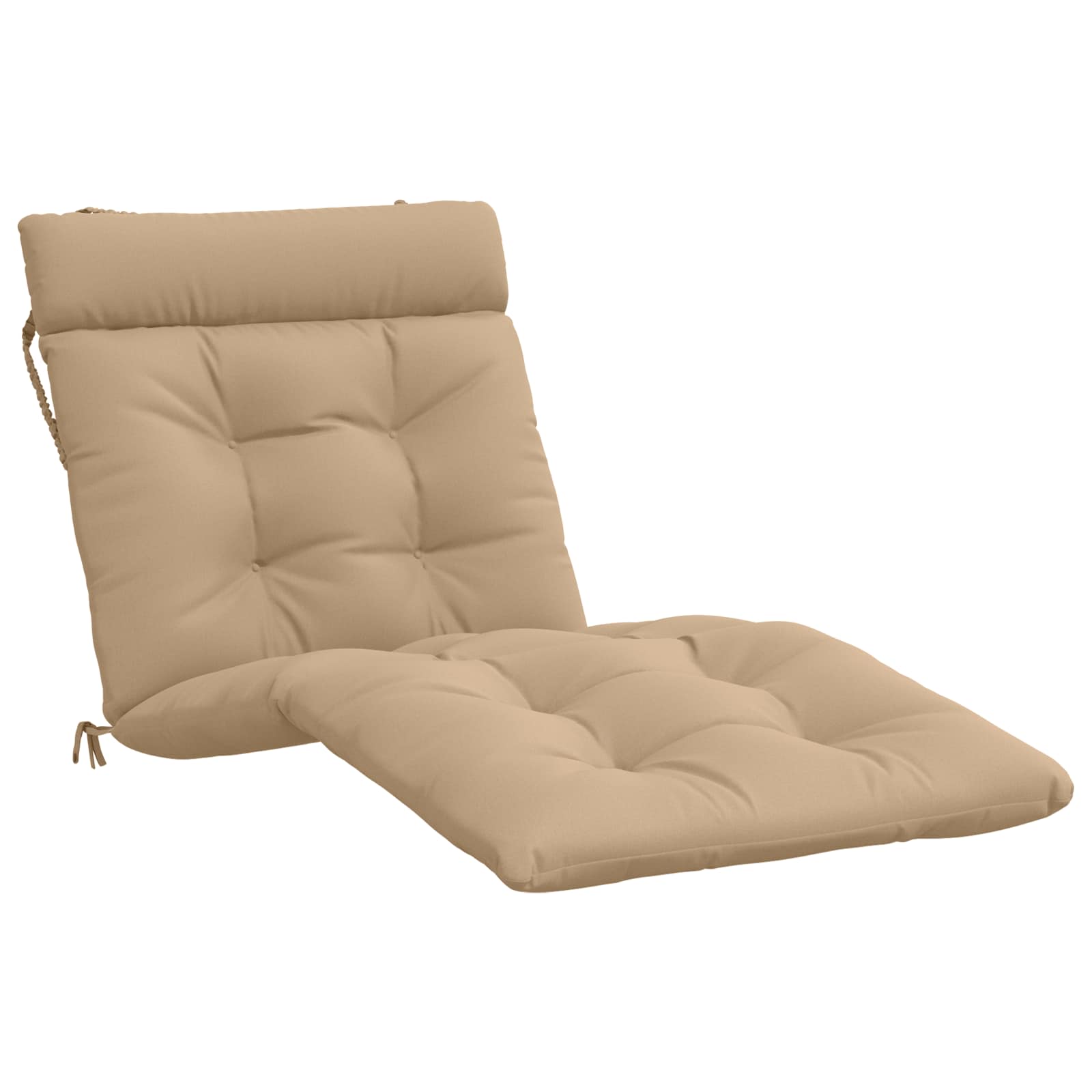 Ligstoel Kussen VIANEN 100% Polyester Zand 200 x 70 x 8 cm image 1