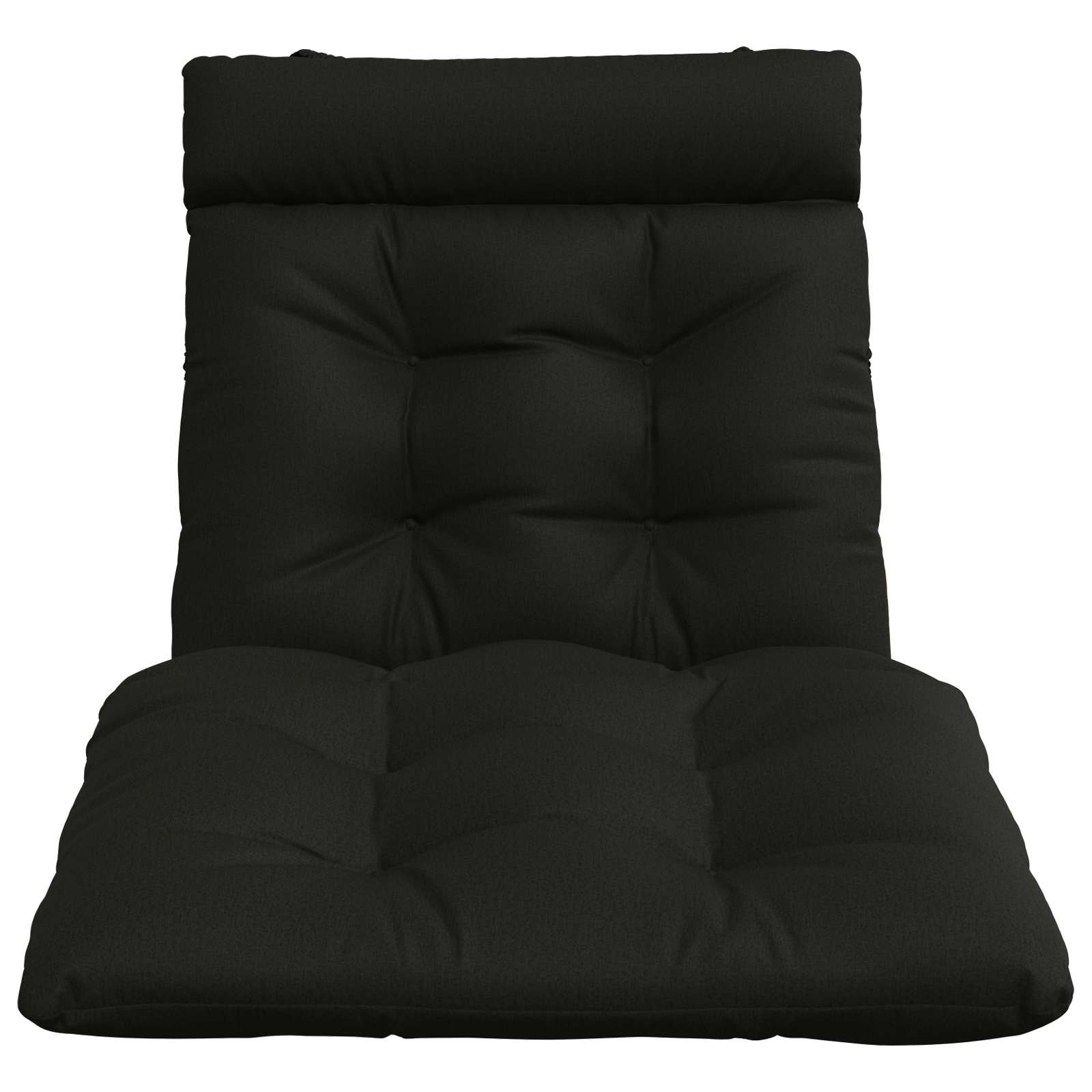 Ligstoel Kussen VIANEN 100% Polyester Zwart 200 x 70 x 8 cm image 3