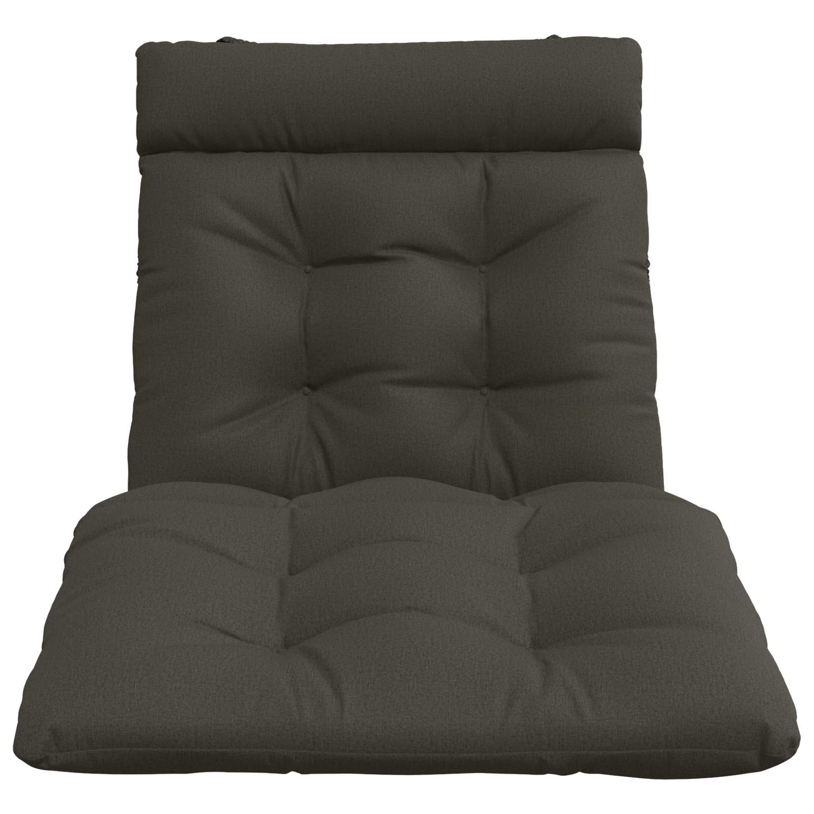 Ligstoel Kussen VIANEN 100% Polyester Antraciet 200 x 70 x 8 cm image 3