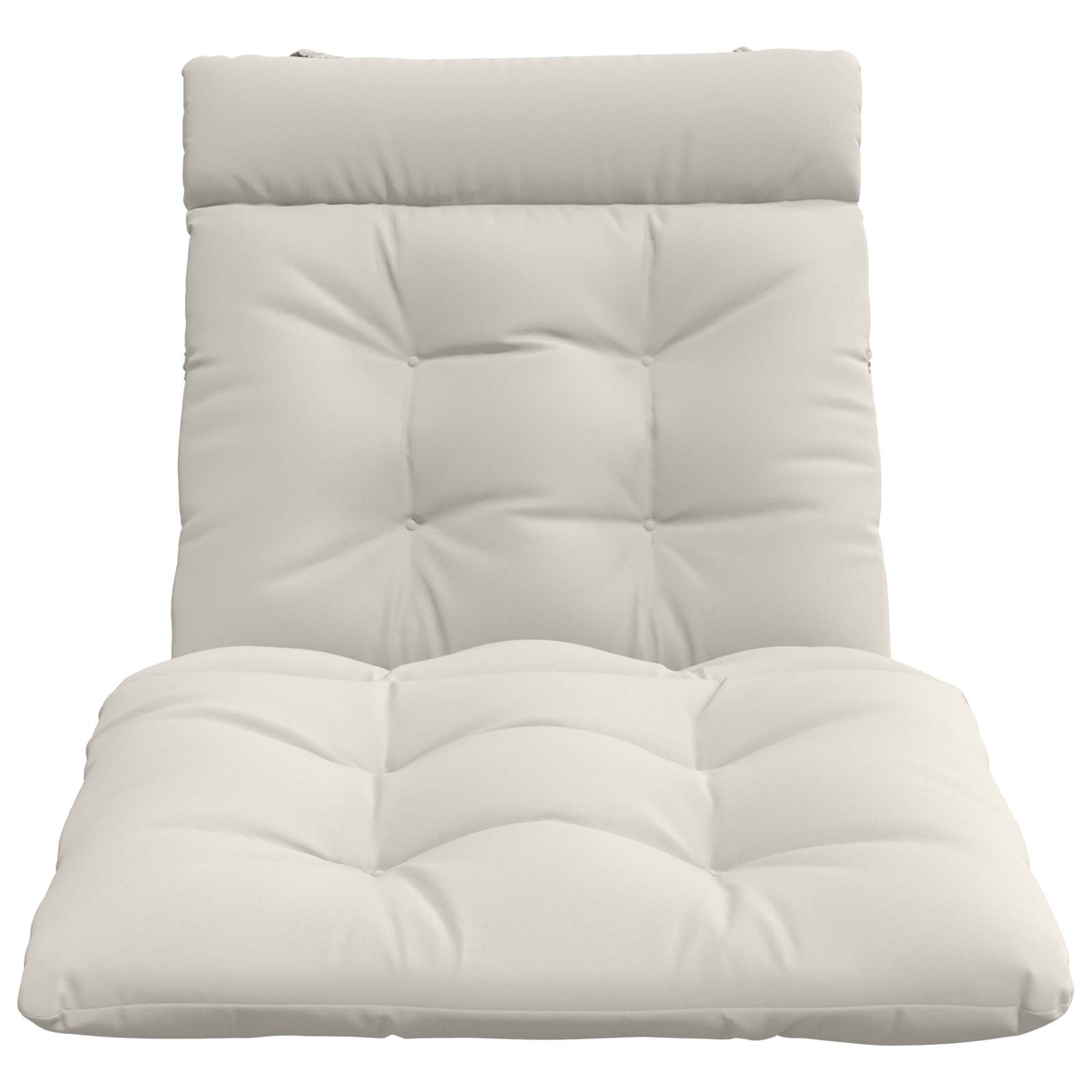 Ligstoel Kussen VIANEN 100% Polyester Wit 200 x 80 x 8 cm image 3