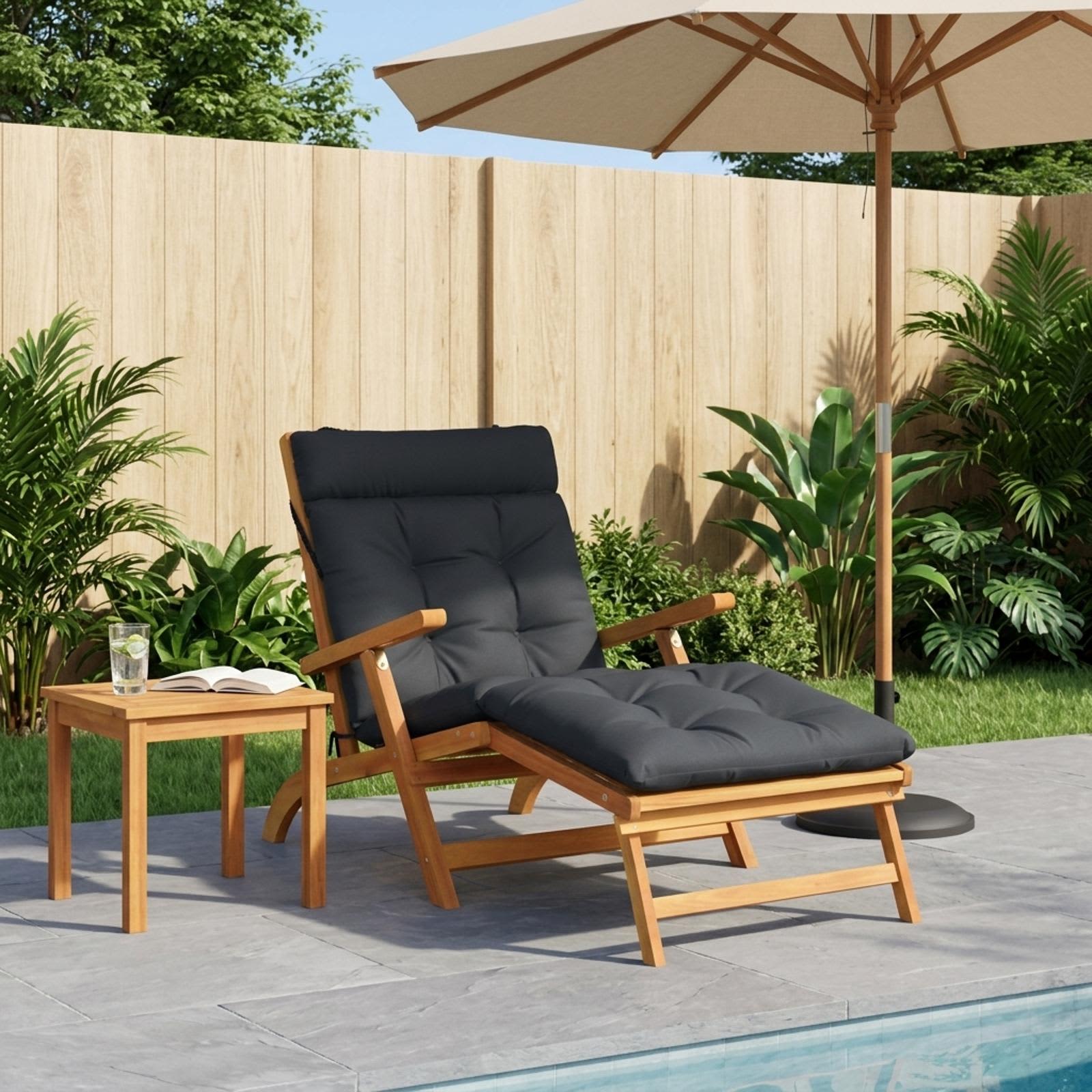 vidaXL Sonnenliege Kissen VIANEN 100 % Polyester Dunkelblau