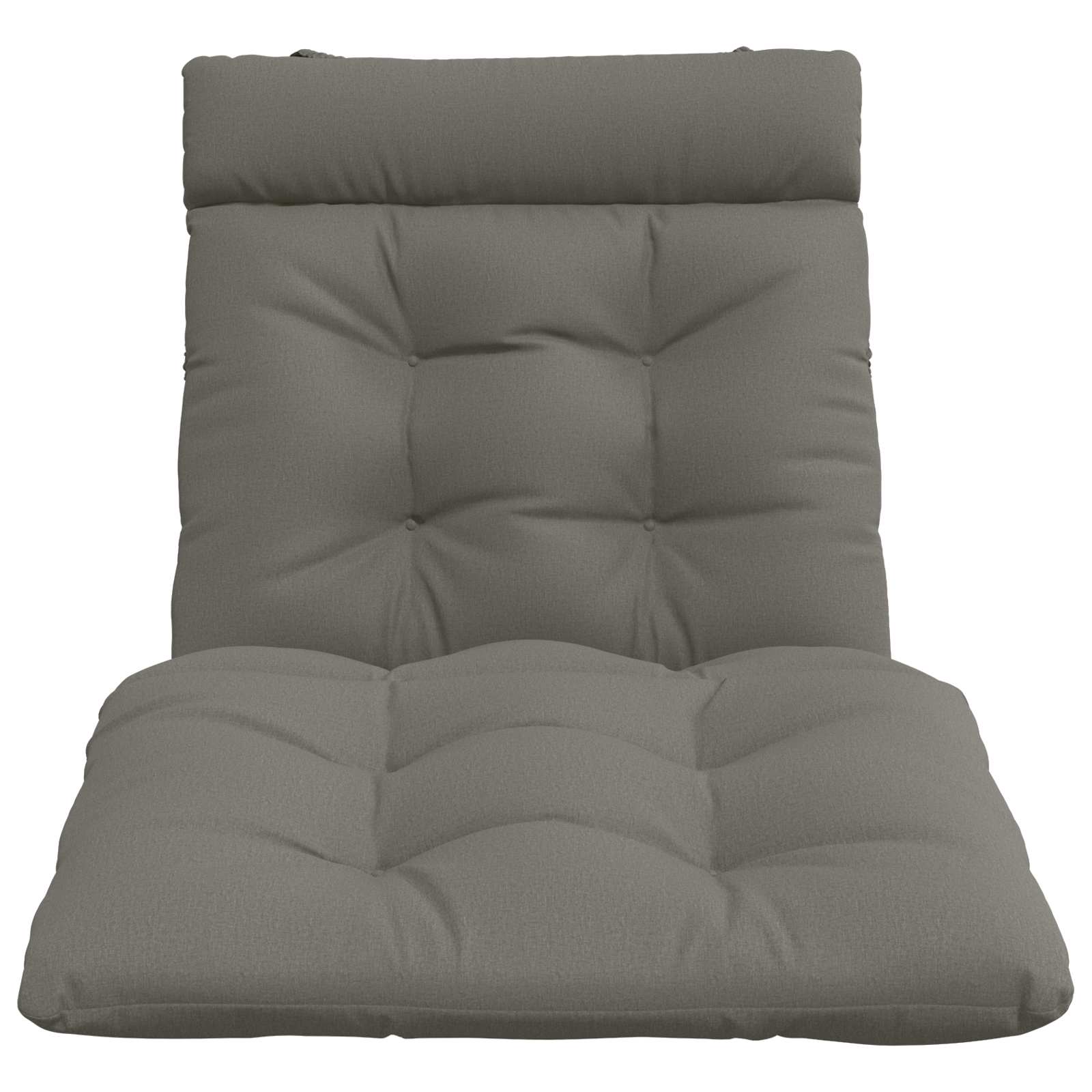 vidaXL Ligstoel Kussen VIANEN 100% Polyester Grijs 200 x 90 x 8 cm, foto 4