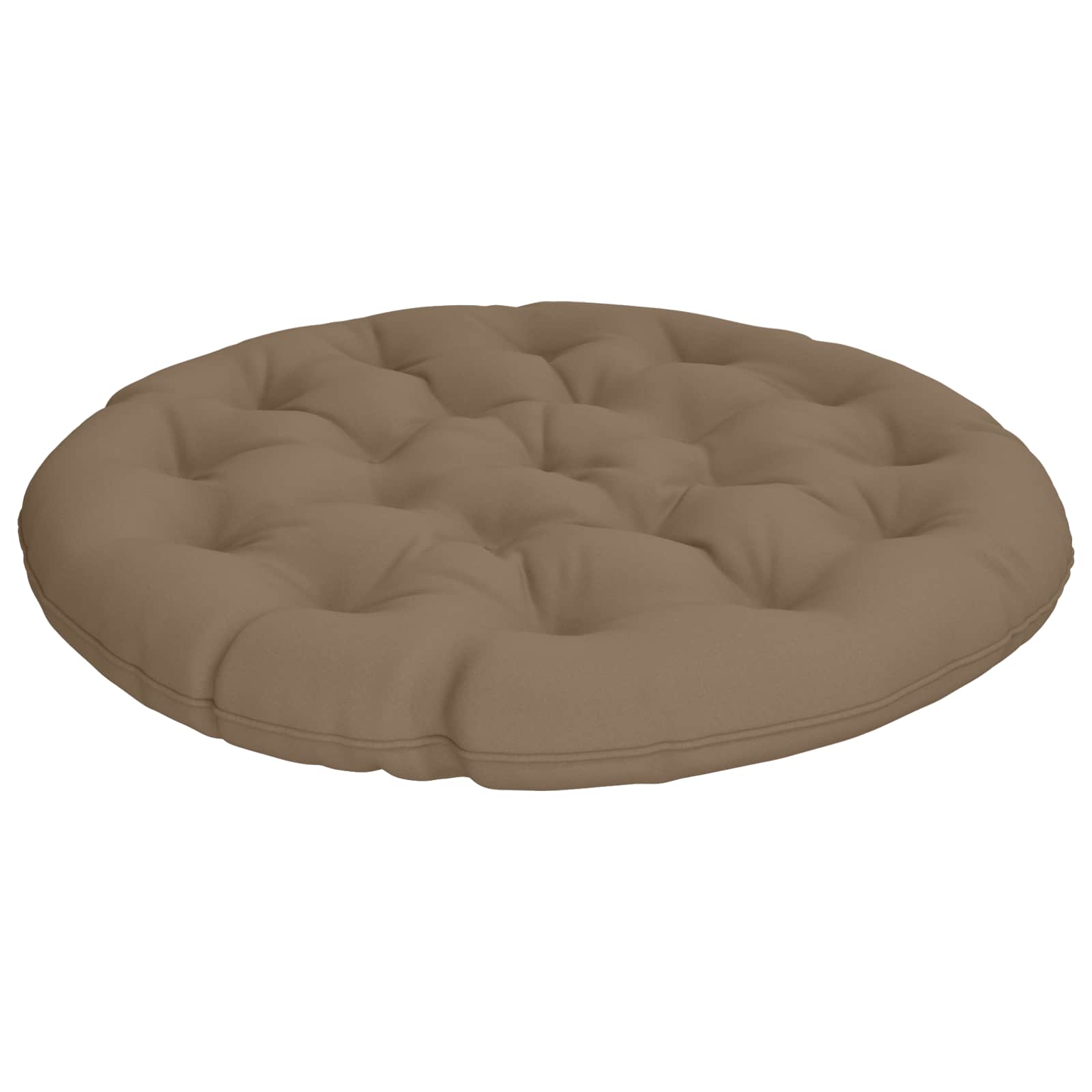 Papasan Stoel Kussen VIANEN 100% Polyester Taupe Ø 130 x 12 cm image 1