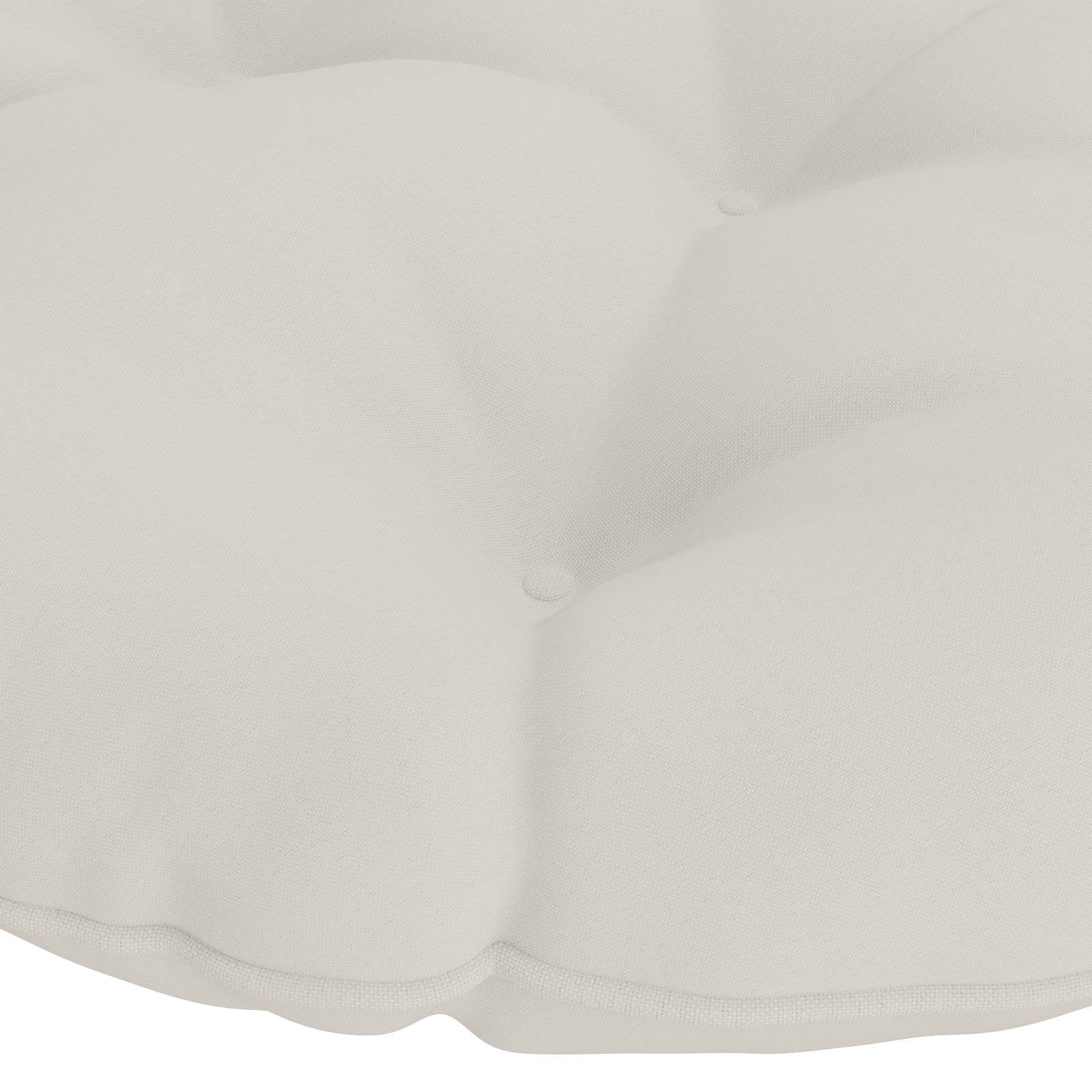 Papasan Stoel Kussen VIANEN 100% Polyester Wit Ø 130 x 12 cm image 3