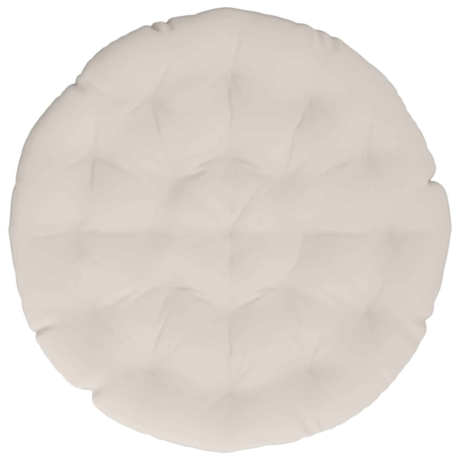 Papasan Stoel Kussen VIANEN 100% Polyester Wit Ø 130 x 12 cm image 2
