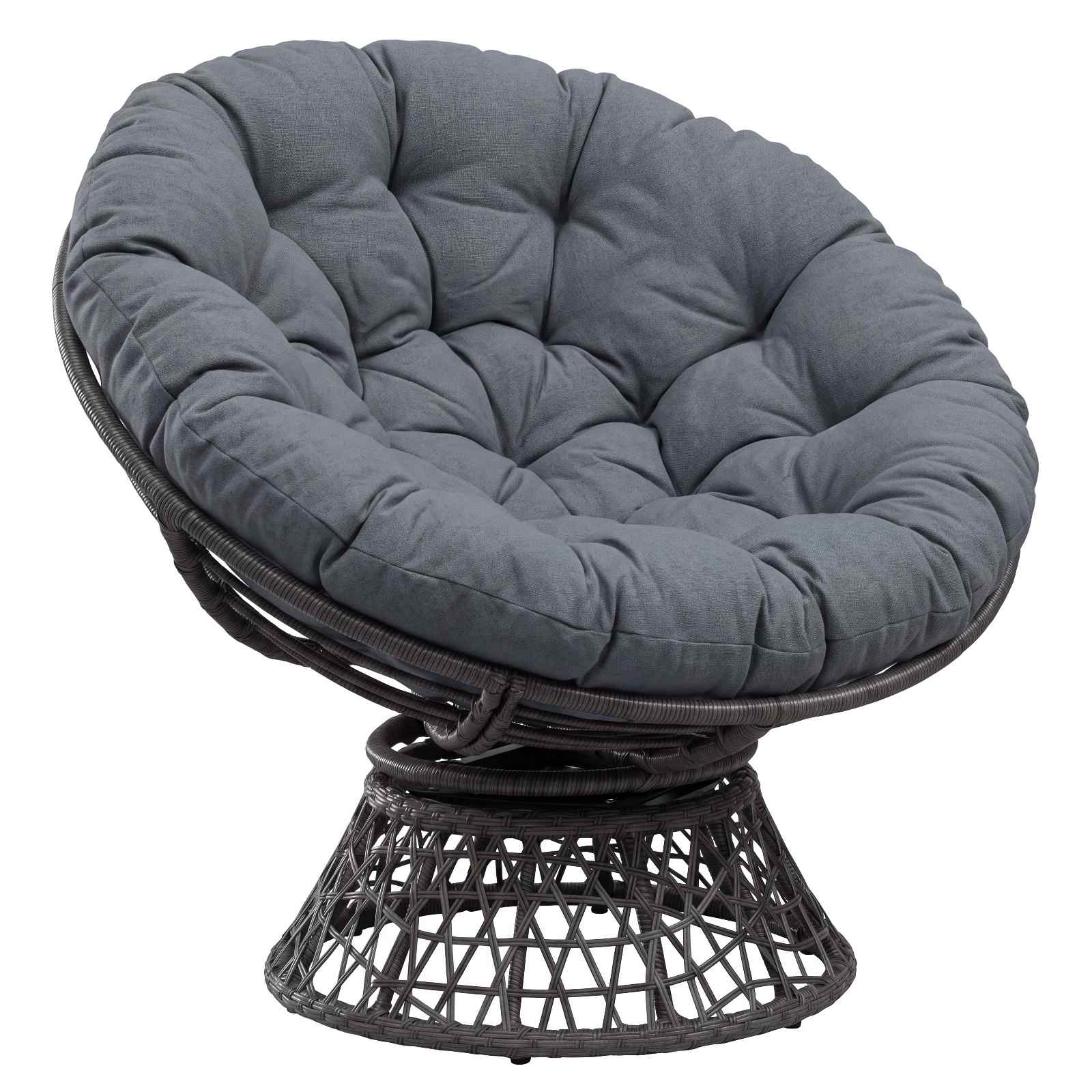 Papasan Stoel Kussen VIANEN 100% Polyester Blauw Ø 130 x 12 cm image 3