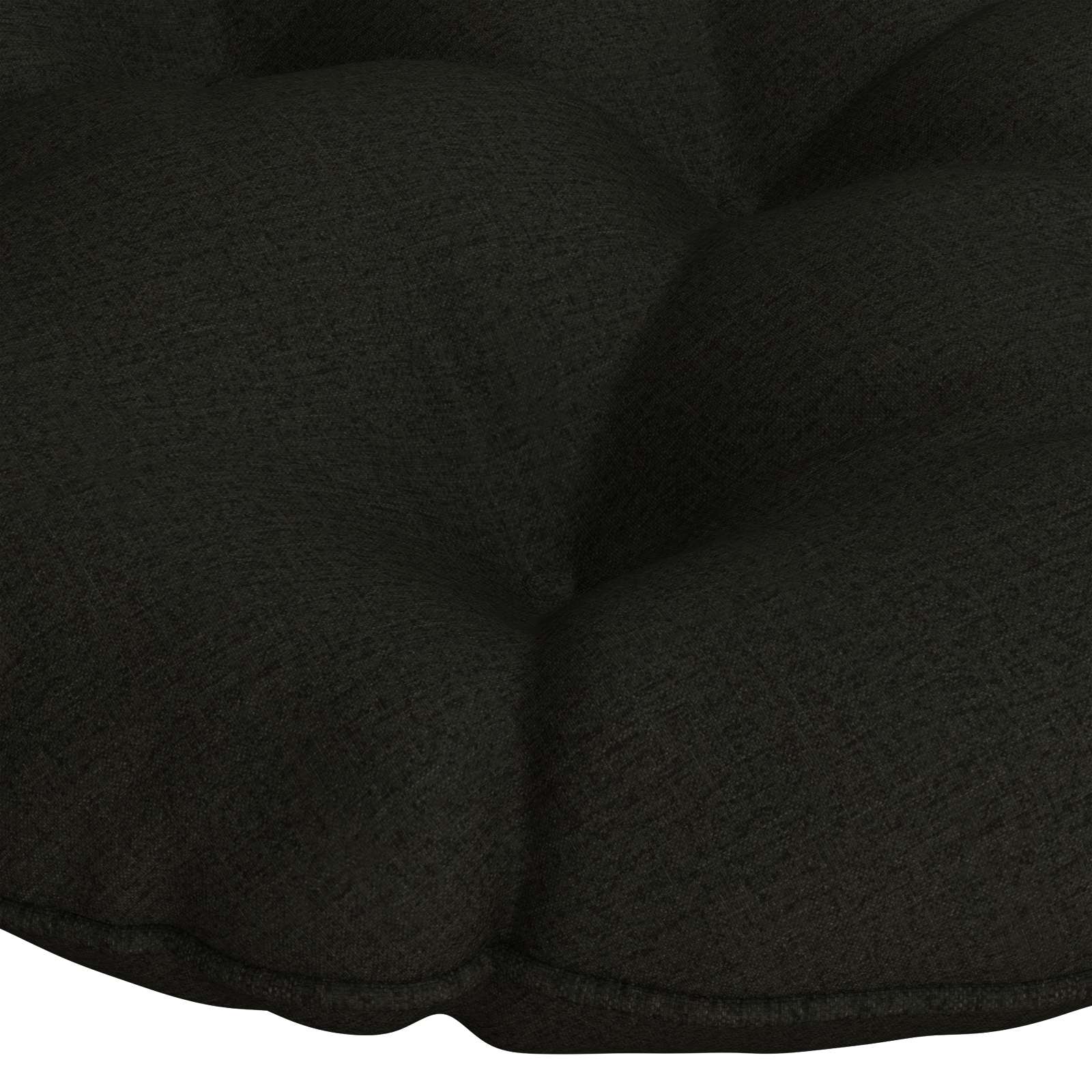 Papasan Stoel Kussen VIANEN 100% Polyester Zwart Ø 130 x 12 cm image 3