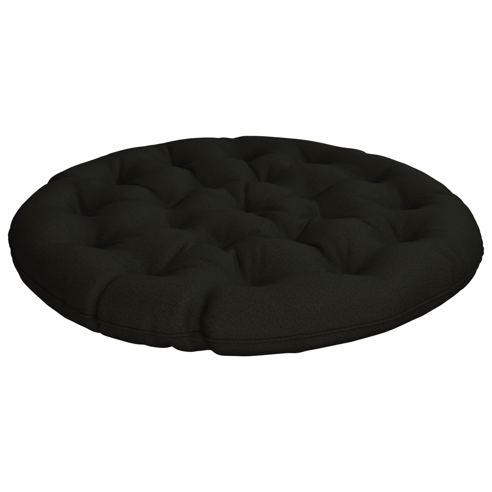 Papasan Stoel Kussen VIANEN 100% Polyester Zwart Ø 120 x 12 cm image 1