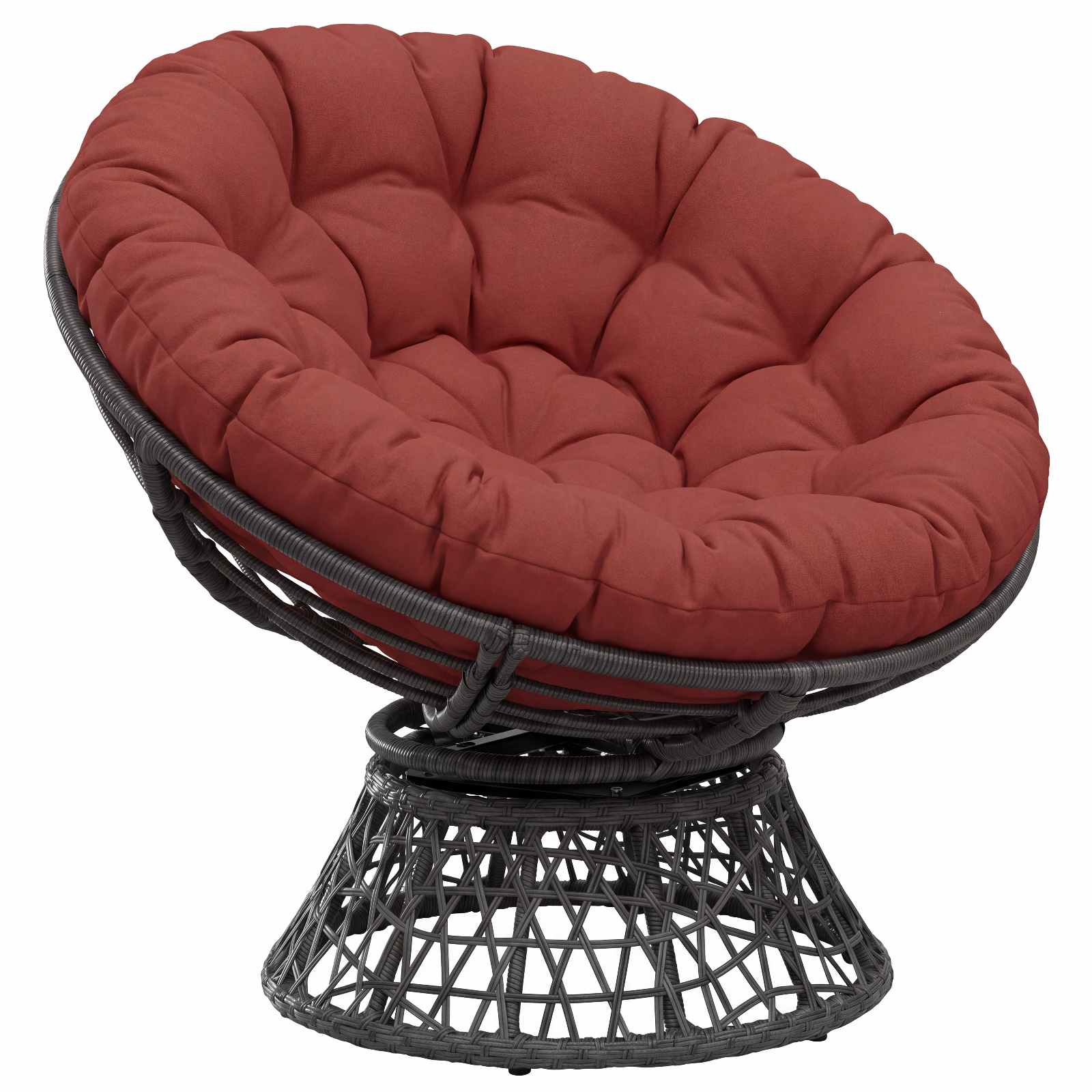 Papasan Stoel Kussen VIANEN 100% Polyester Rood Ø 120 x 12 cm image 3