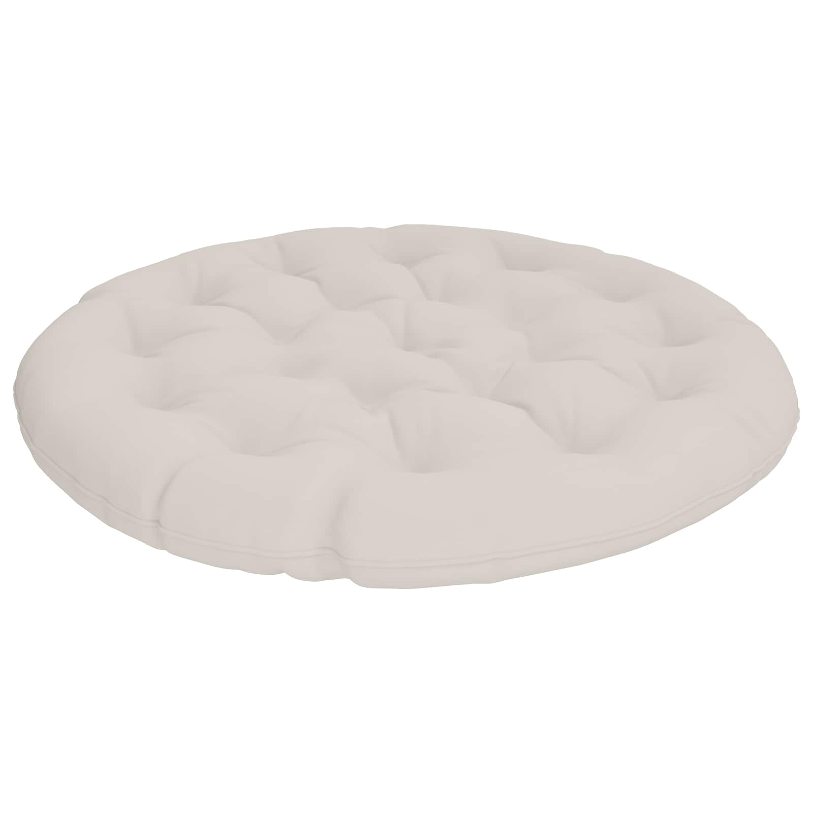 Papasan Stoel Kussen VIANEN 100% Polyester Wit Ø 100 x 12 cm image 1