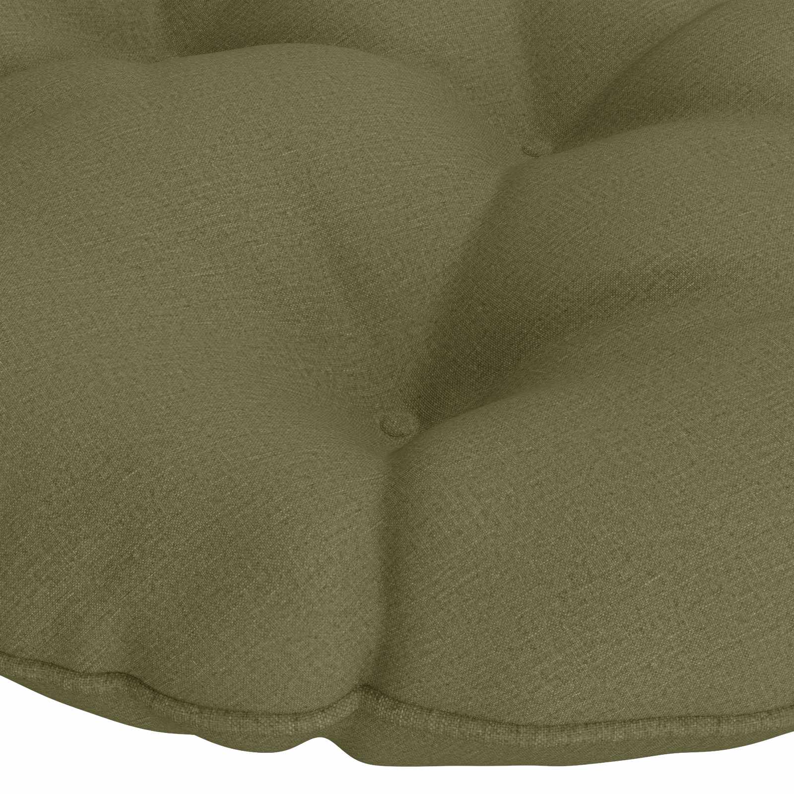 Hangstoel Kussen VIANEN 100% Polyester Olijfgroen Ø 80 x 12 cm image 3