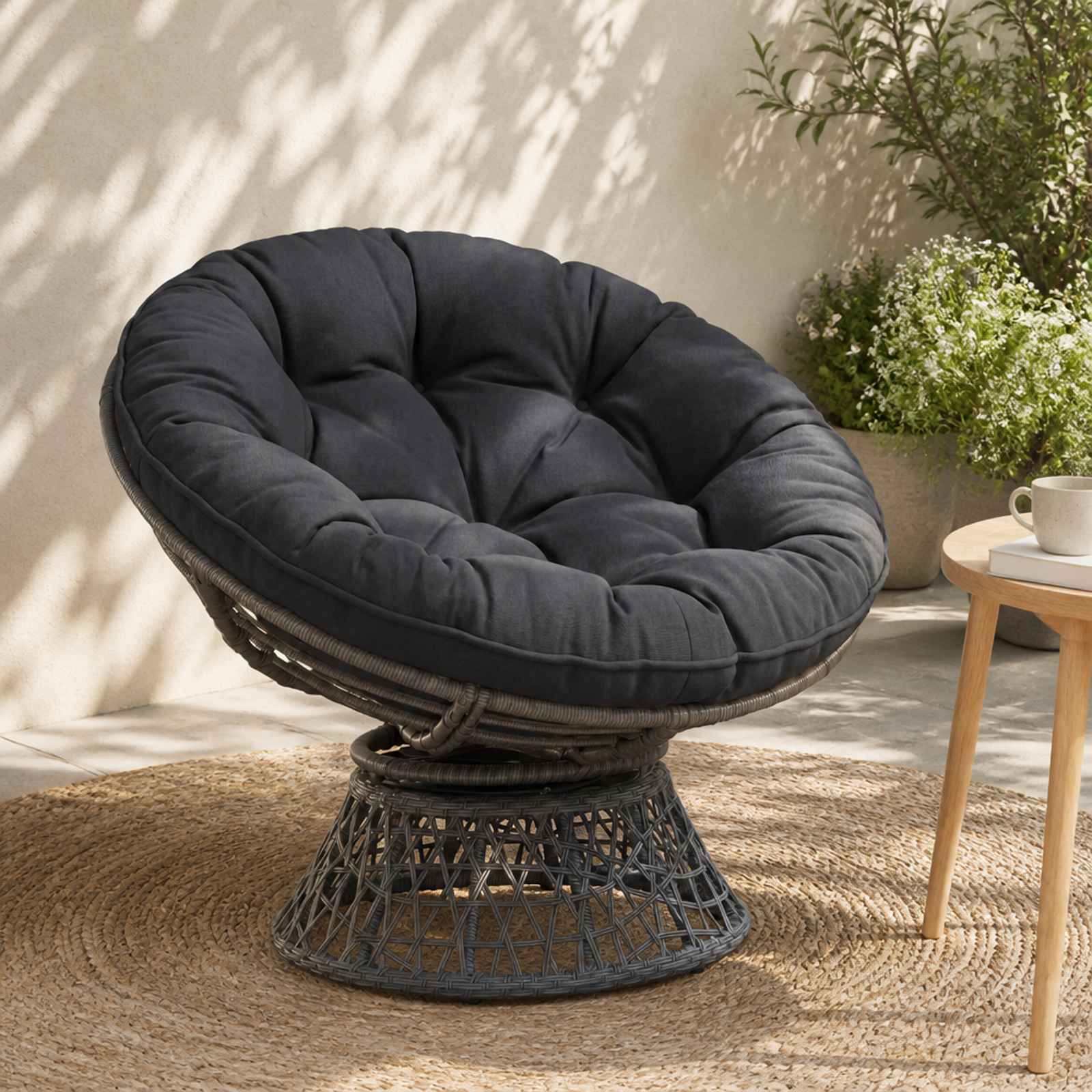 vidaXL Hängesessel-Kissen VIANEN 100 % Polyester Dunkelblau