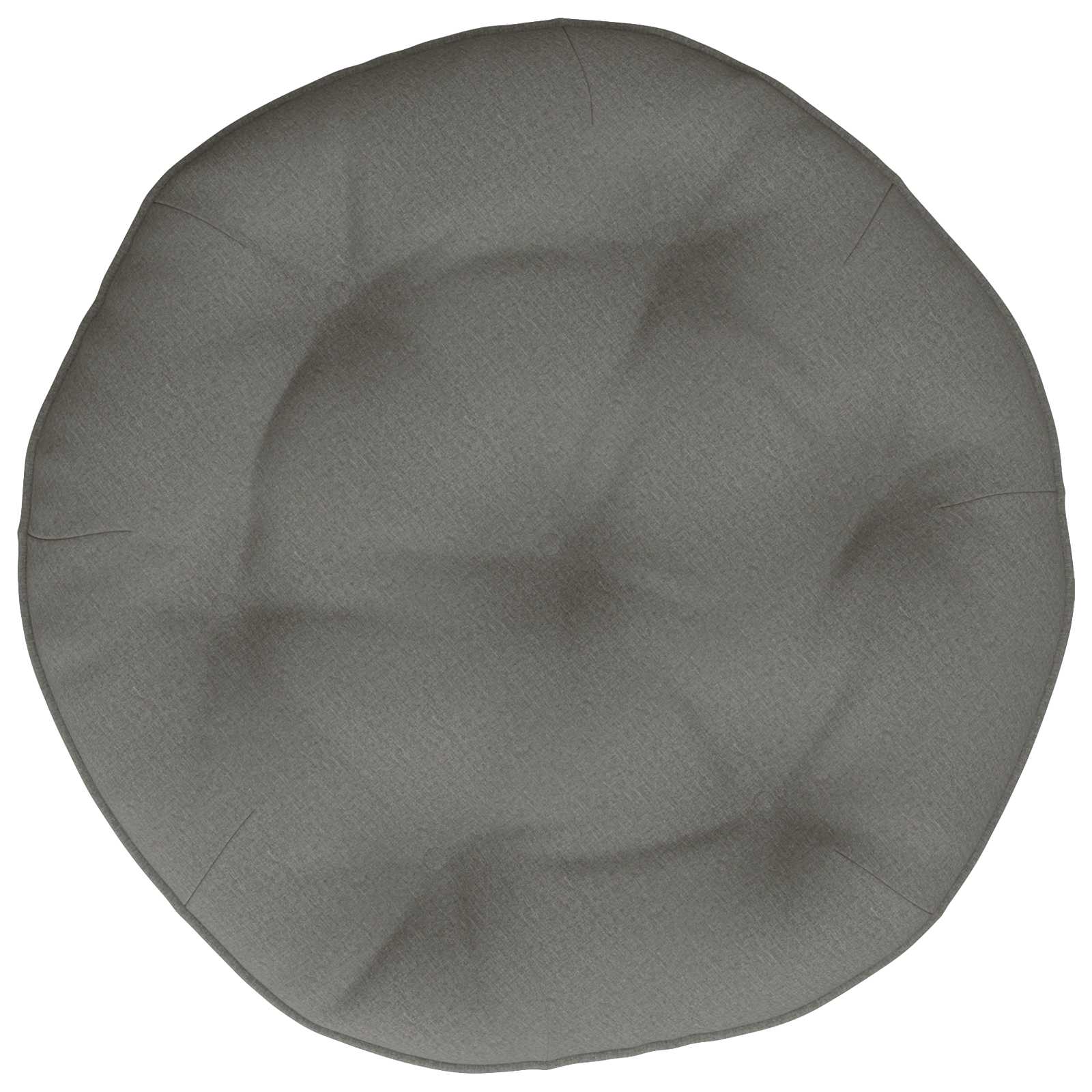 vidaXL Hangstoel Kussen VIANEN 100% Polyester Grijs Ø 60 x 10 cm, foto 4