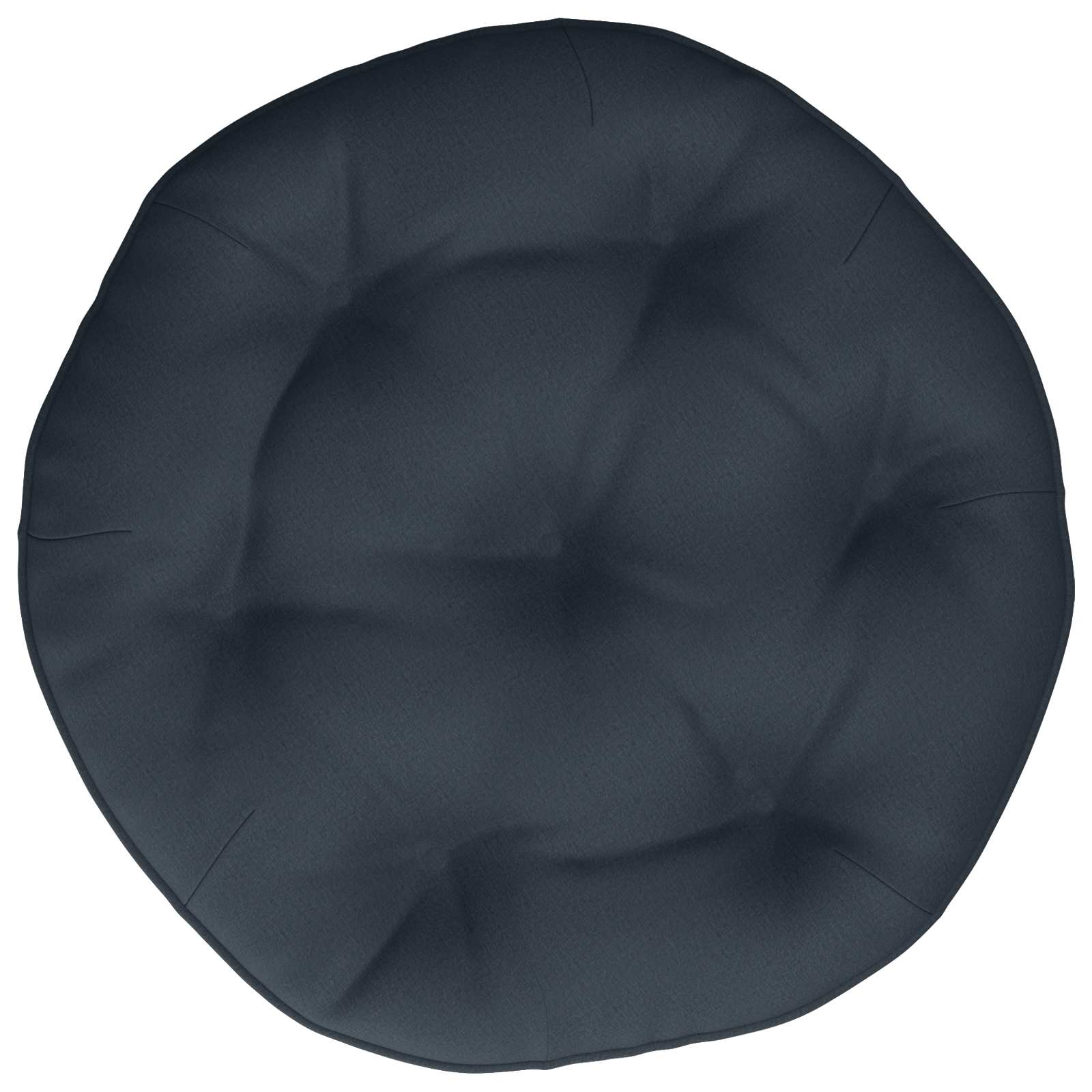 vidaXL Hangstoel Kussen VIANEN 100% Polyester Donkerblauw Ø 45 x 10 cm blauw, foto 4