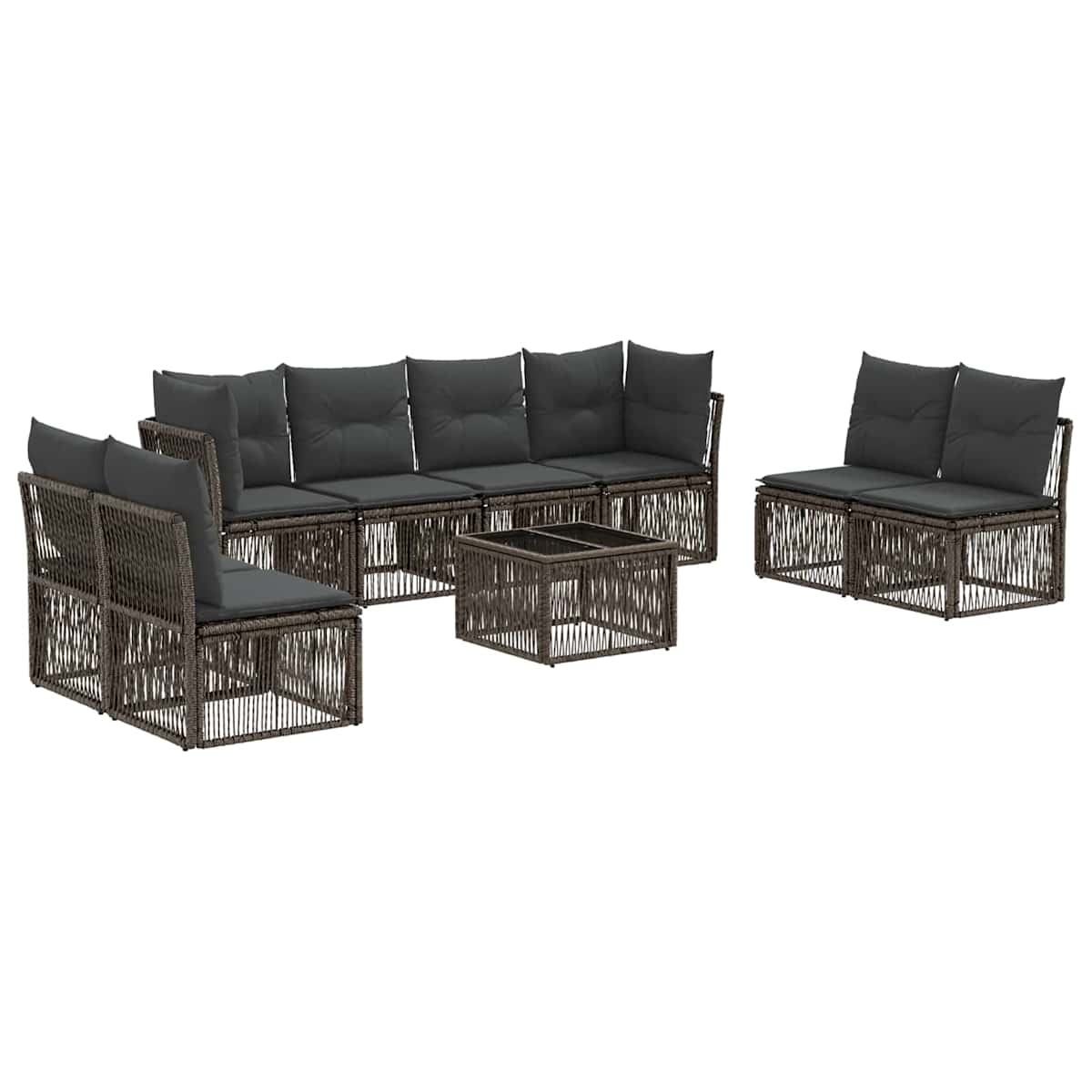 Havesofa Sæt 9 stk. polyrattan - Billede 2