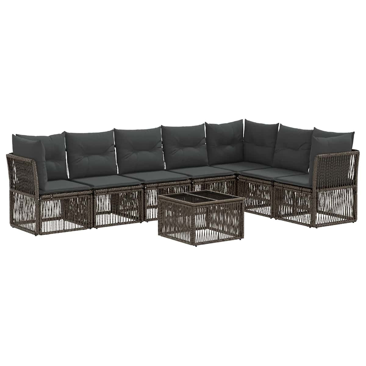 Havesofa Sæt 8 stk. polyrattan - Billede 2