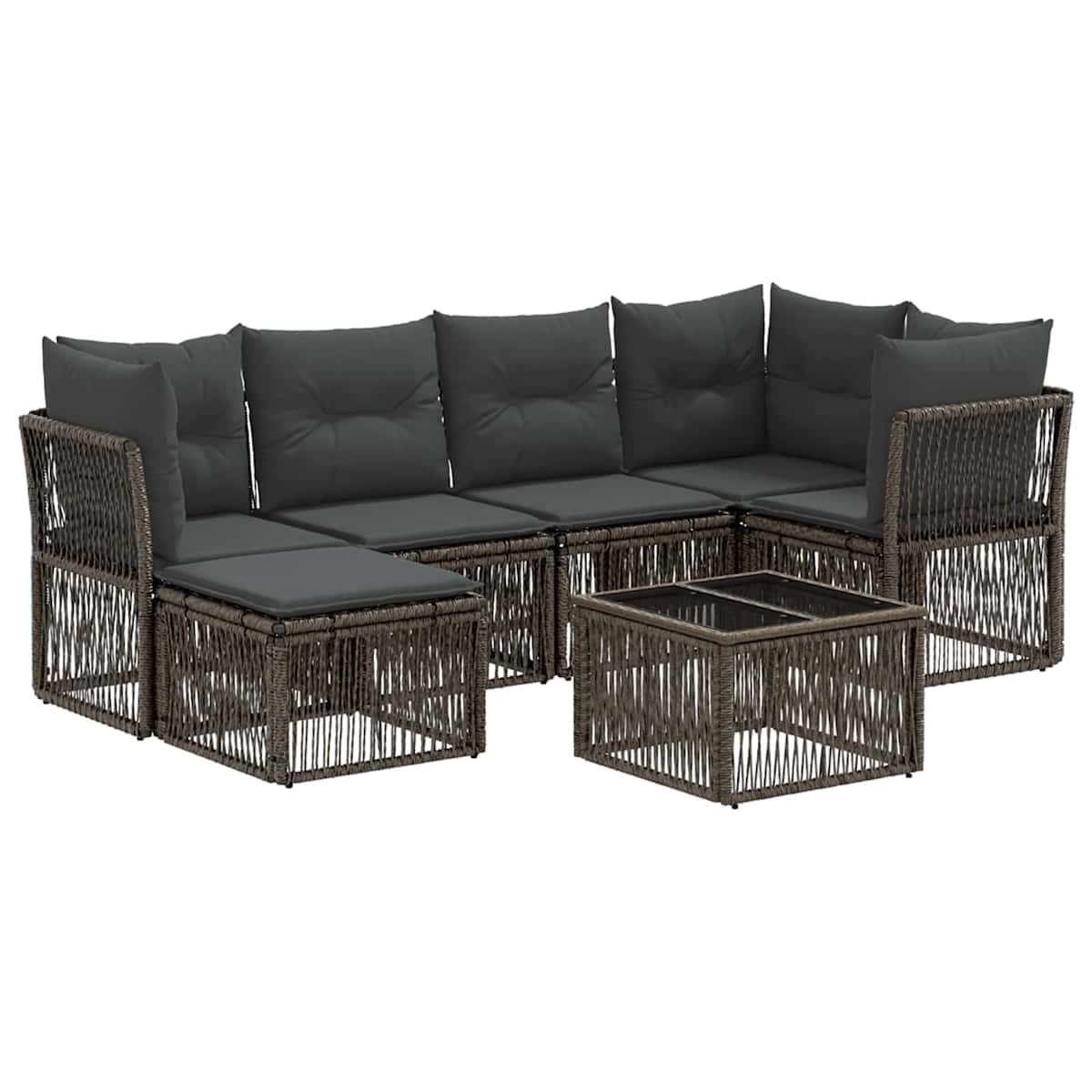 Havesofa Sæt 7 stk. polyrattan - Billede 2