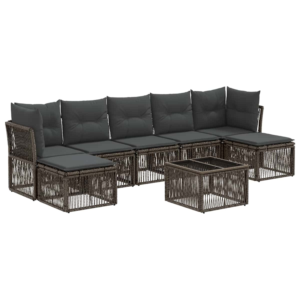 Havesofa Sæt 8 stk. polyrattan - Billede 2