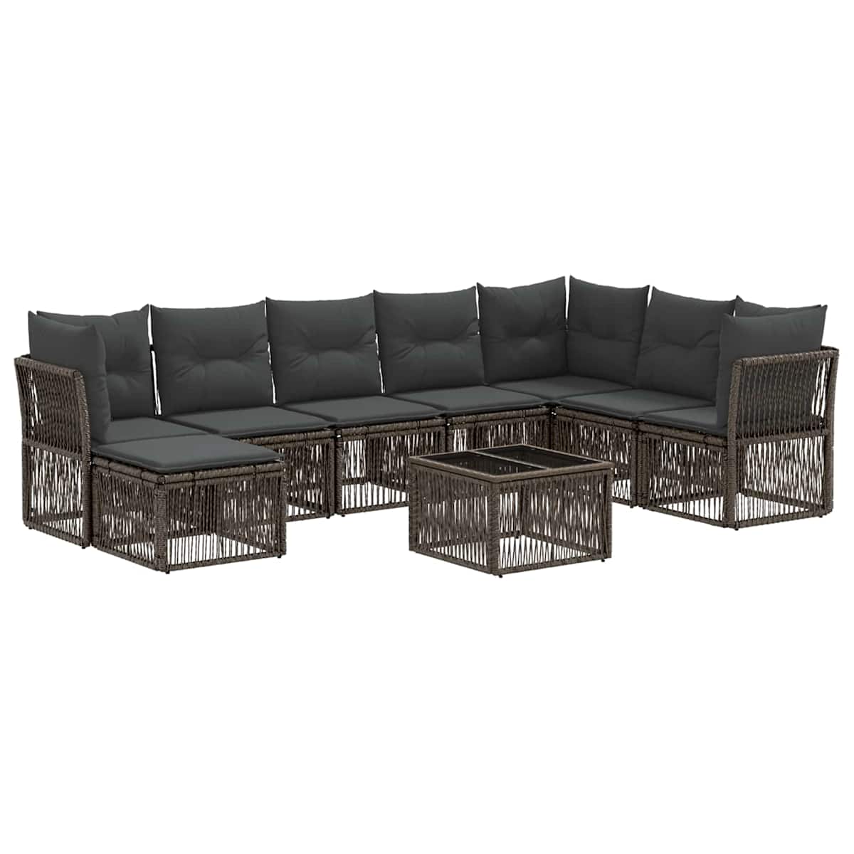 Havesofa Sæt 9 stk. polyrattan - Billede 2