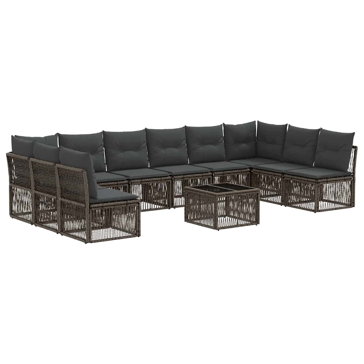 Havesofa Sæt 11 stk. polyrattan - Billede 2