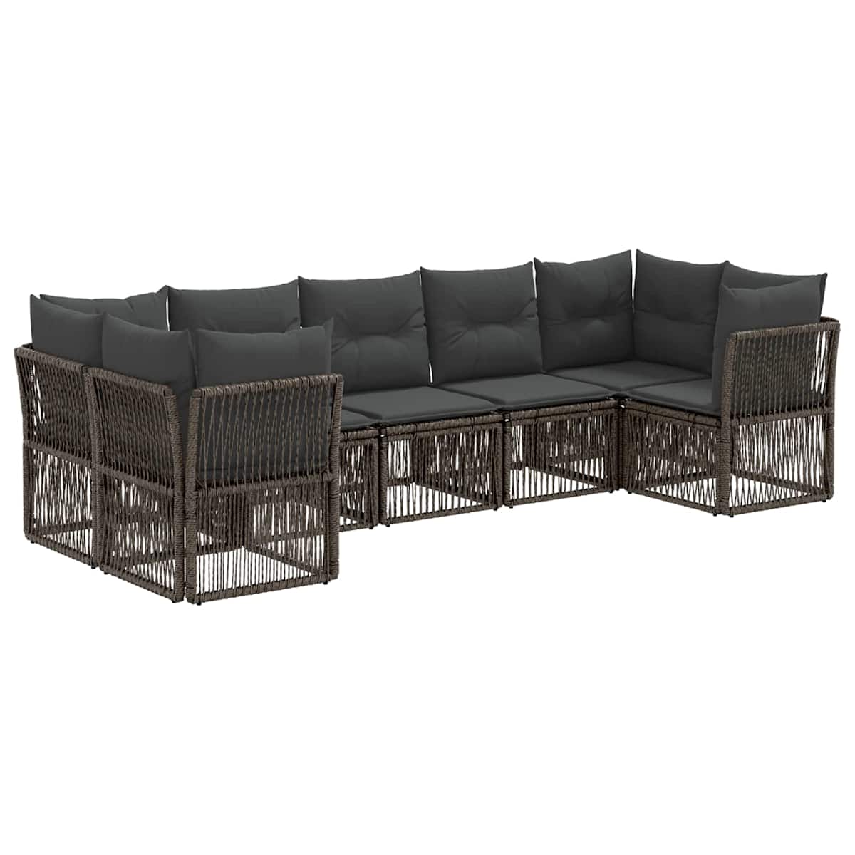 Havesofa Sæt 7 stk. 7-Antal sæder polyrattan - Billede 2