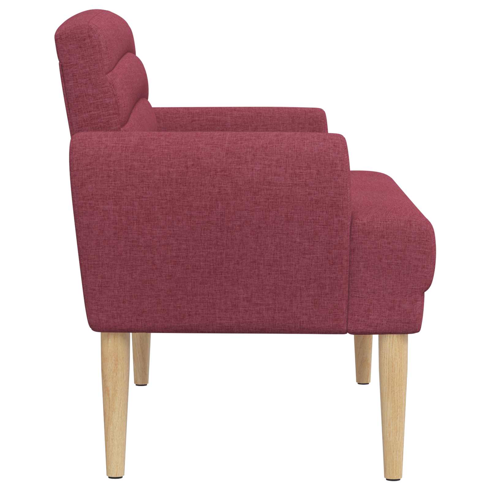 Love seat με κουμπιά Κόκκινο 116 x 67 x 80 εκ. Ύφασμα - Image 4