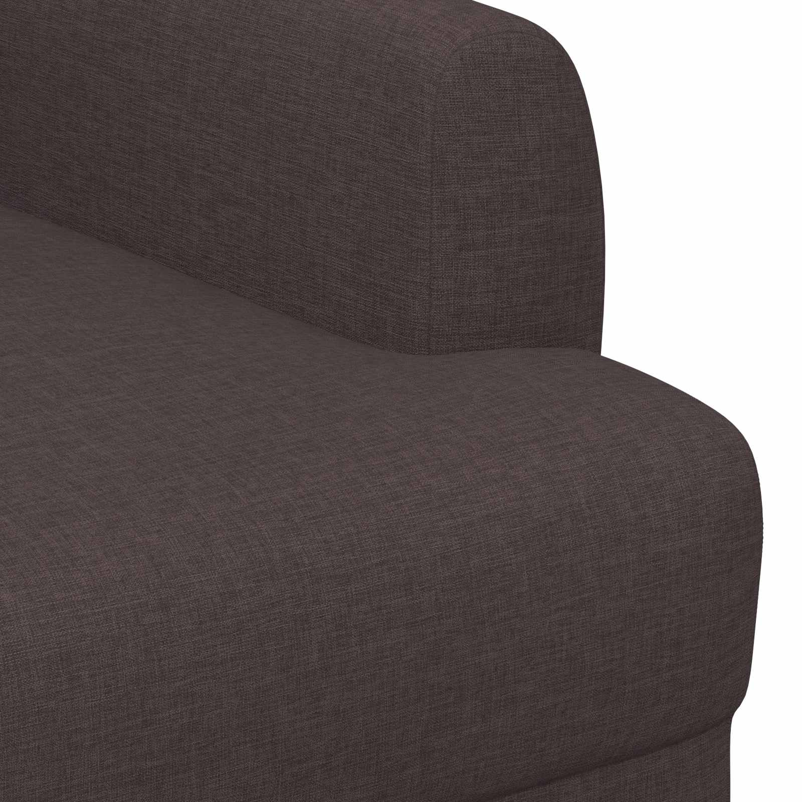 Dvojnica s gumbi Temno rjava 116 x 67 x 80 cm Blago - slika 6