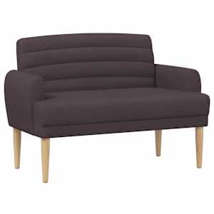 vidaXL Nurgadiivan nuppude &auml;sitlusega Tume pruun 116 x 67 x 80 cm