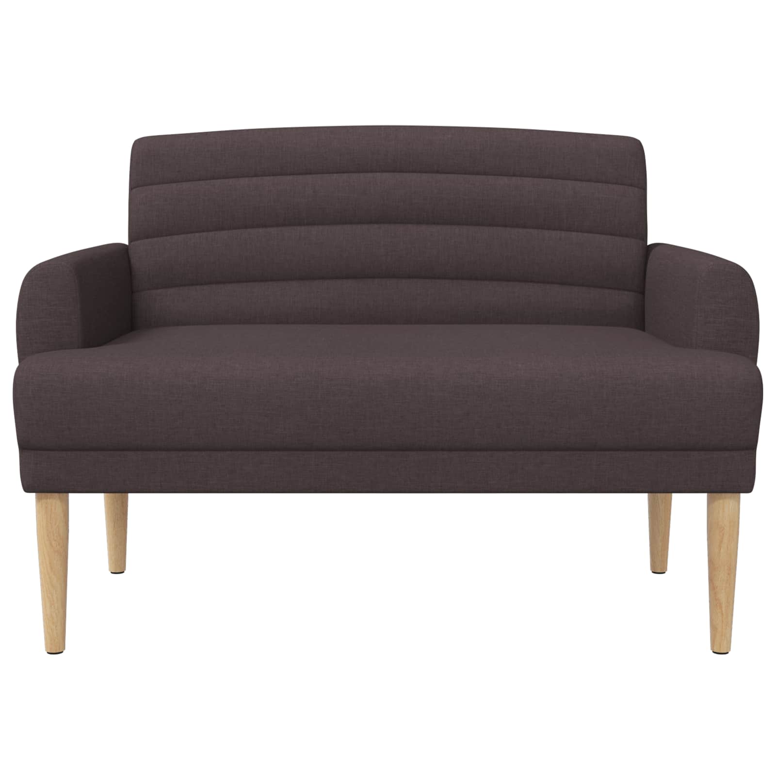 Dvojnica s gumbi Temno rjava 116 x 67 x 80 cm Blago - slika 3