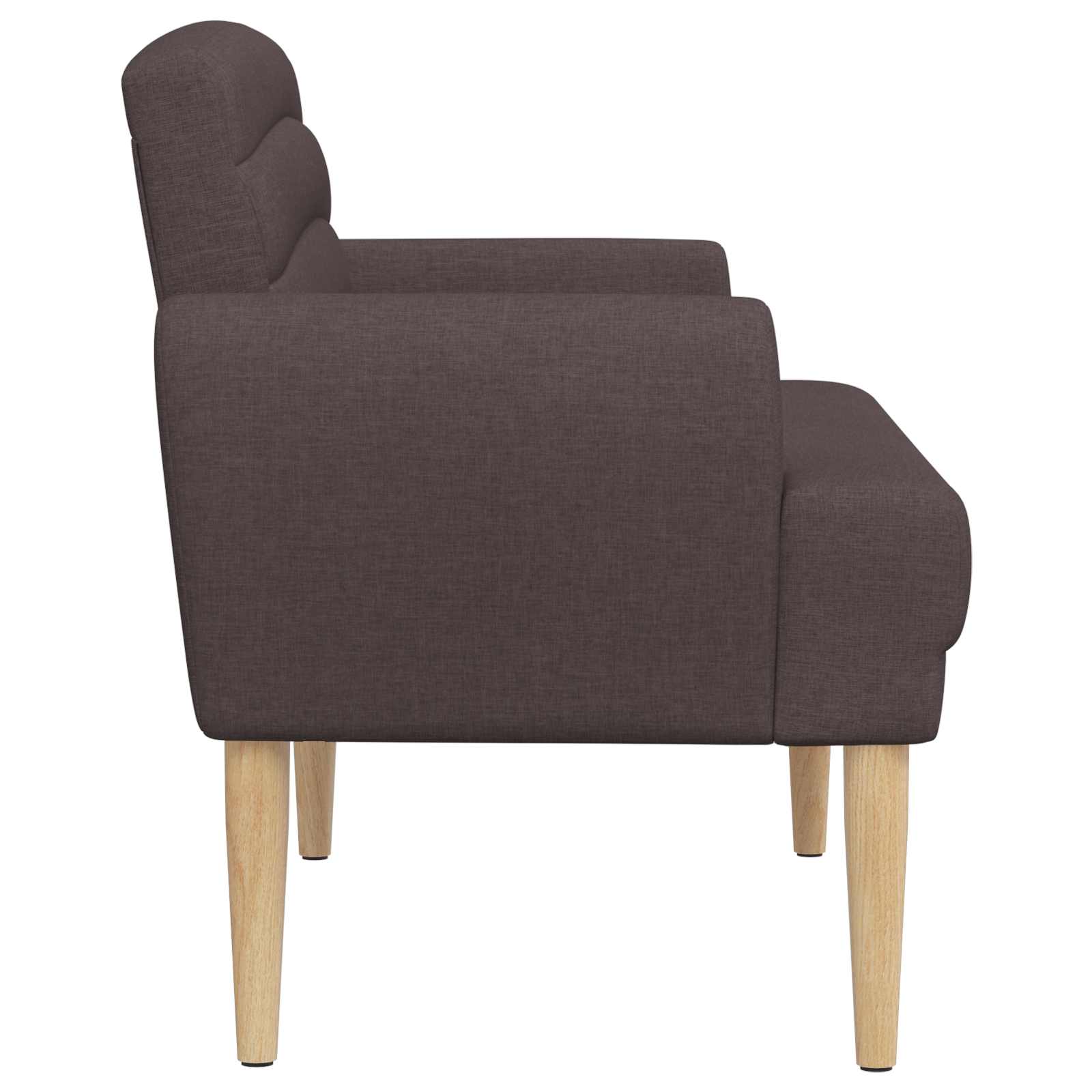 Dvojnica s gumbi Temno rjava 116 x 67 x 80 cm Blago - slika 4