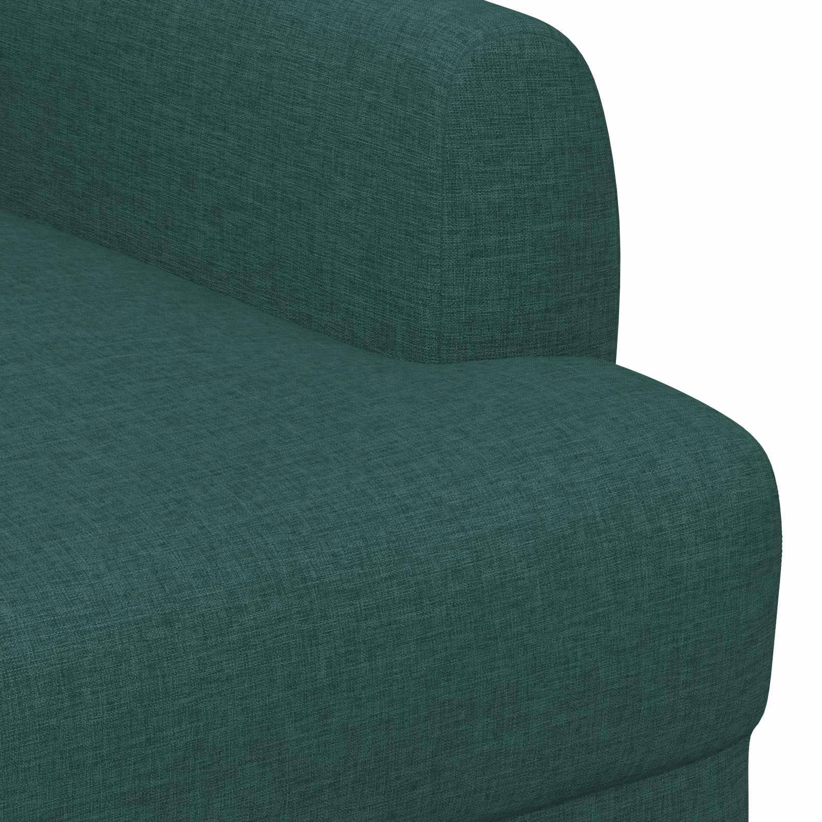 vidaXL Dvojnica s gumbi Temno zelena 116 x 67 x 80 cm Blago - slika 6