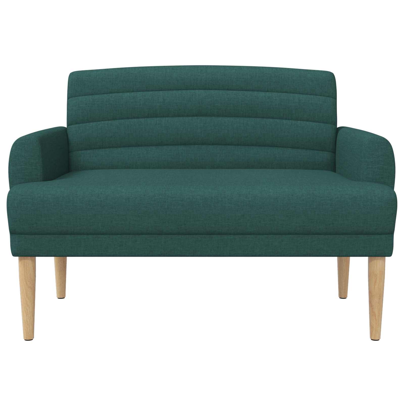 vidaXL Dvojnica s gumbi Temno zelena 116 x 67 x 80 cm Blago - slika 3