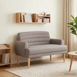 Dvojnica s gumbi Taupe 116 x 67 x 80 cm Blago