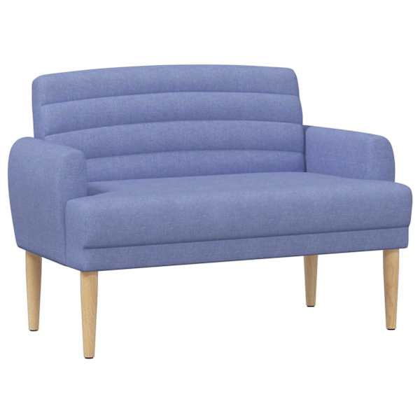 vidaXL Nurgadiivan nuppude &auml;sitlusega Jeans sinine 116 x 67 x 80 cm