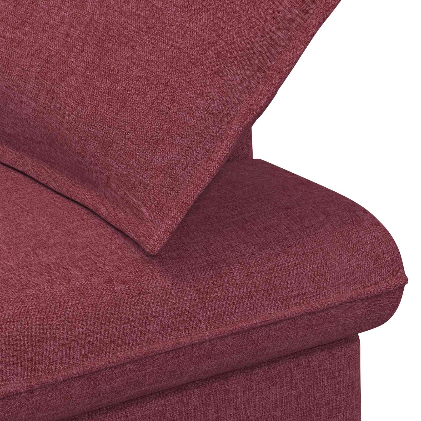 Love seat με κουμπιά Κόκκινο 111 x 68 x 80 εκ. Ύφασμα - Image 6