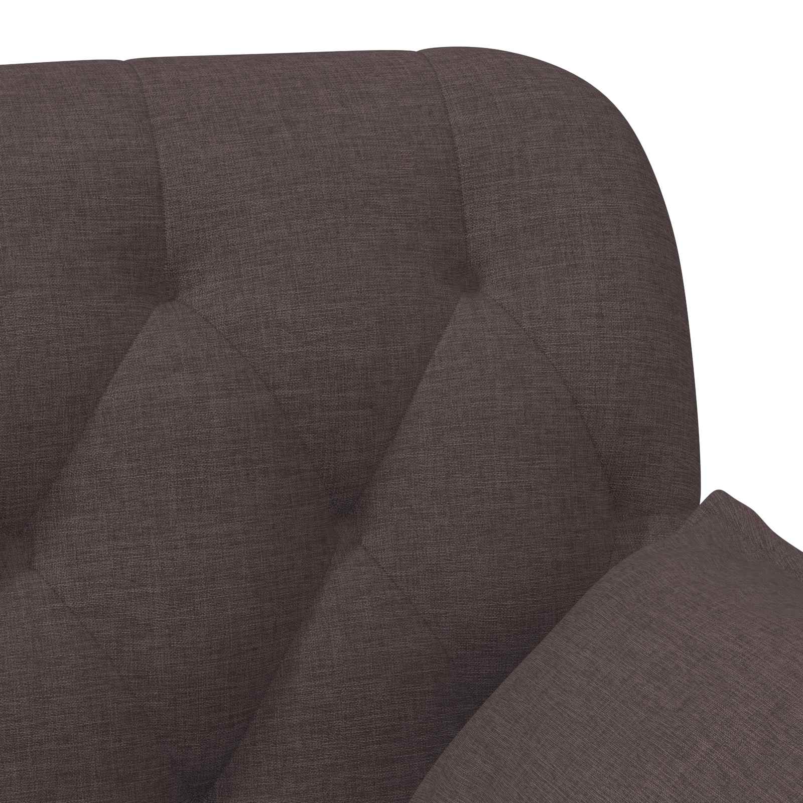 Dvojnica s gumbi Temno rjava 111 x 68 x 80 cm Blago - slika 7