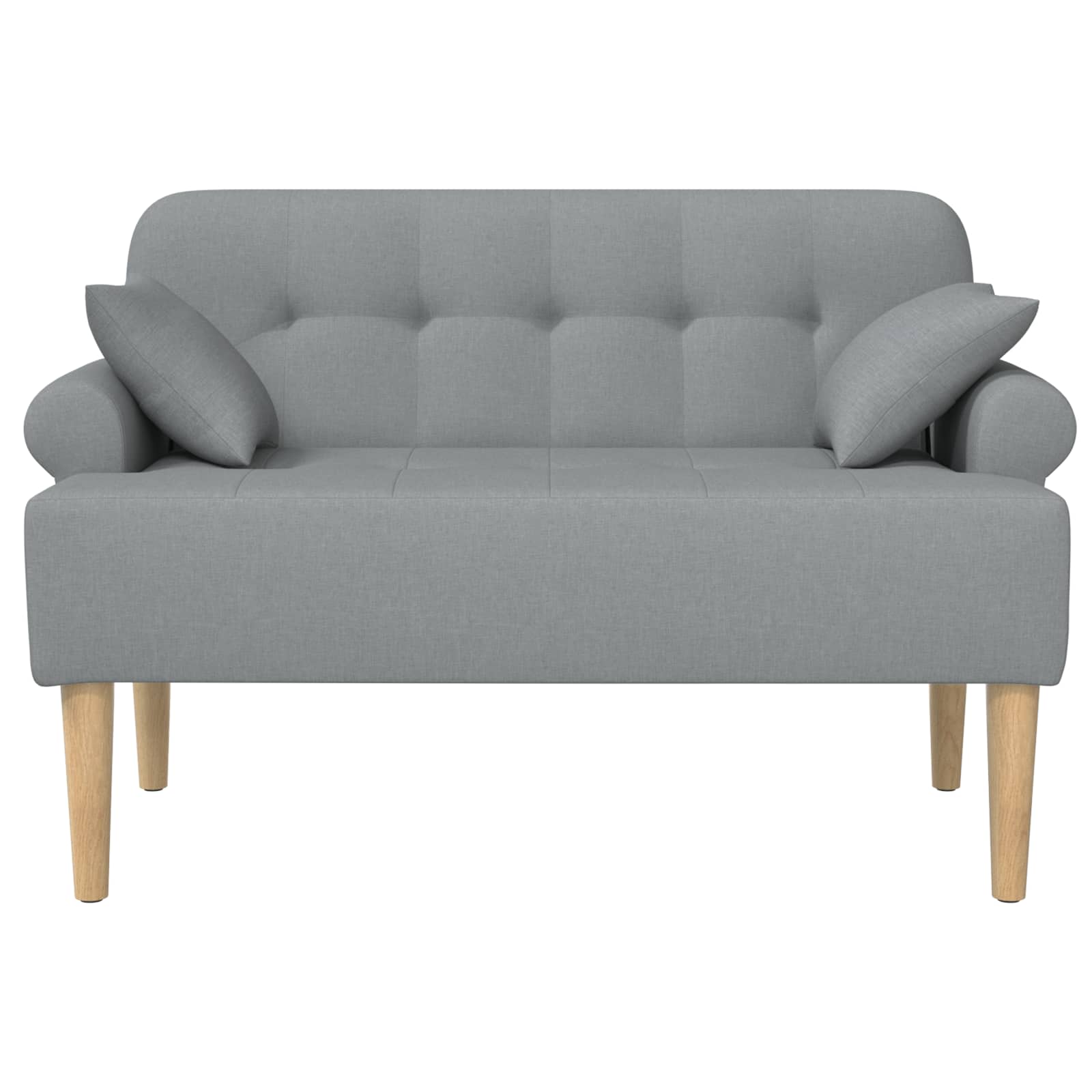 Dvojnica s gumbi Svetlo siva 120 x 65 x 79 cm Blago - slika 3