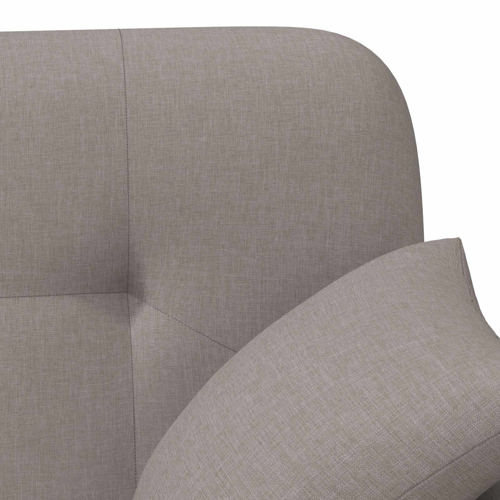 Dvojnica s gumbi Taupe 120 x 65 x 79 cm Blago - slika 7