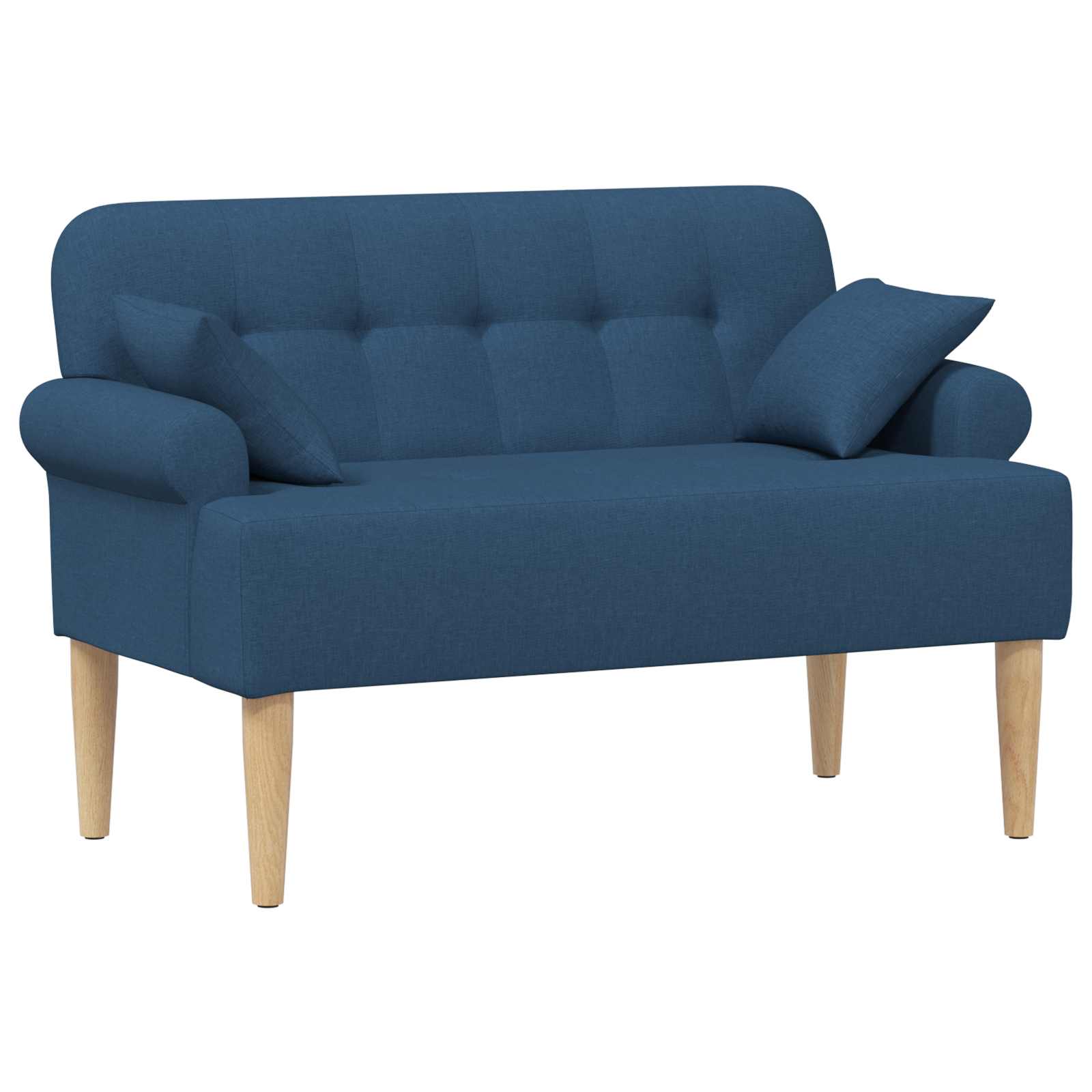 vidaXL Dvojnica s gumbi Modra 120 x 65 x 79 cm Blago - slika 2