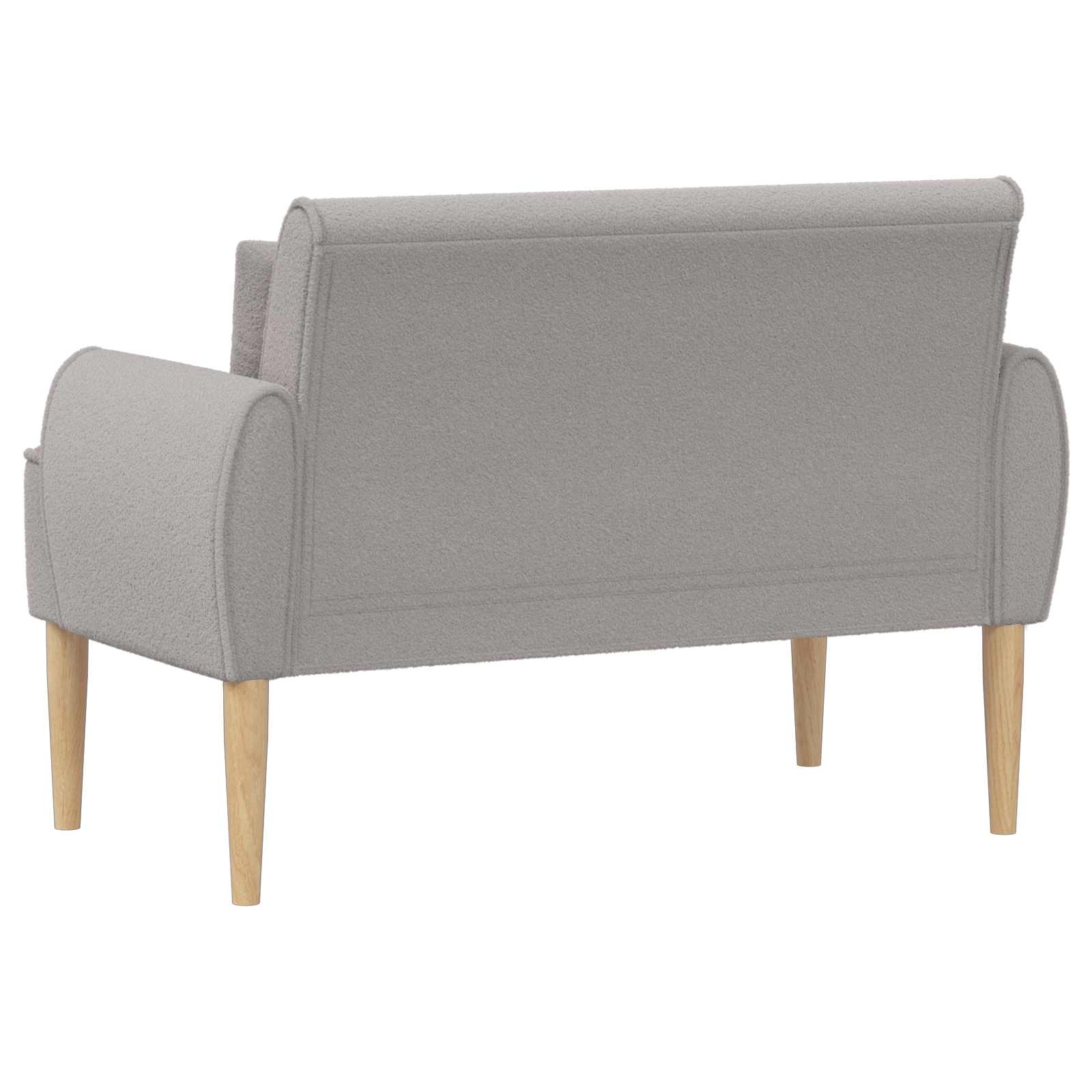 Dvojnica s gumbi Svetlo siva 117 x 67 x 77 cm Bouclé - slika 5