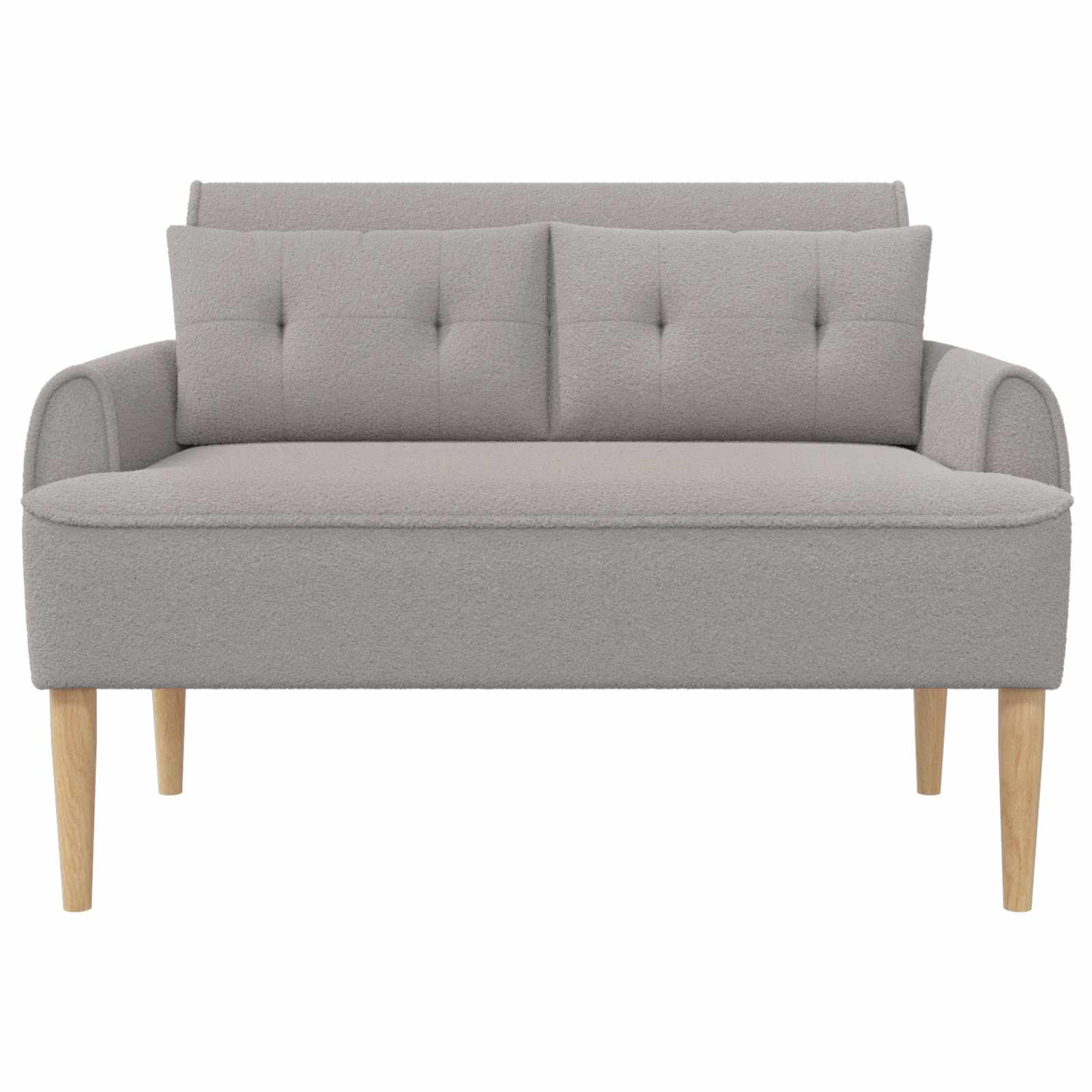 Dvojnica s gumbi Svetlo siva 117 x 67 x 77 cm Bouclé - slika 3