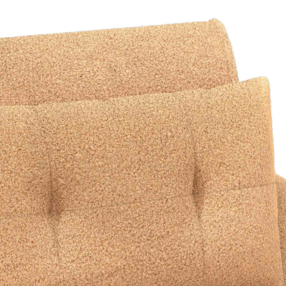 Lænestol med knap tufting 117 x 67 x 77 cm Bouclé - Billede 7