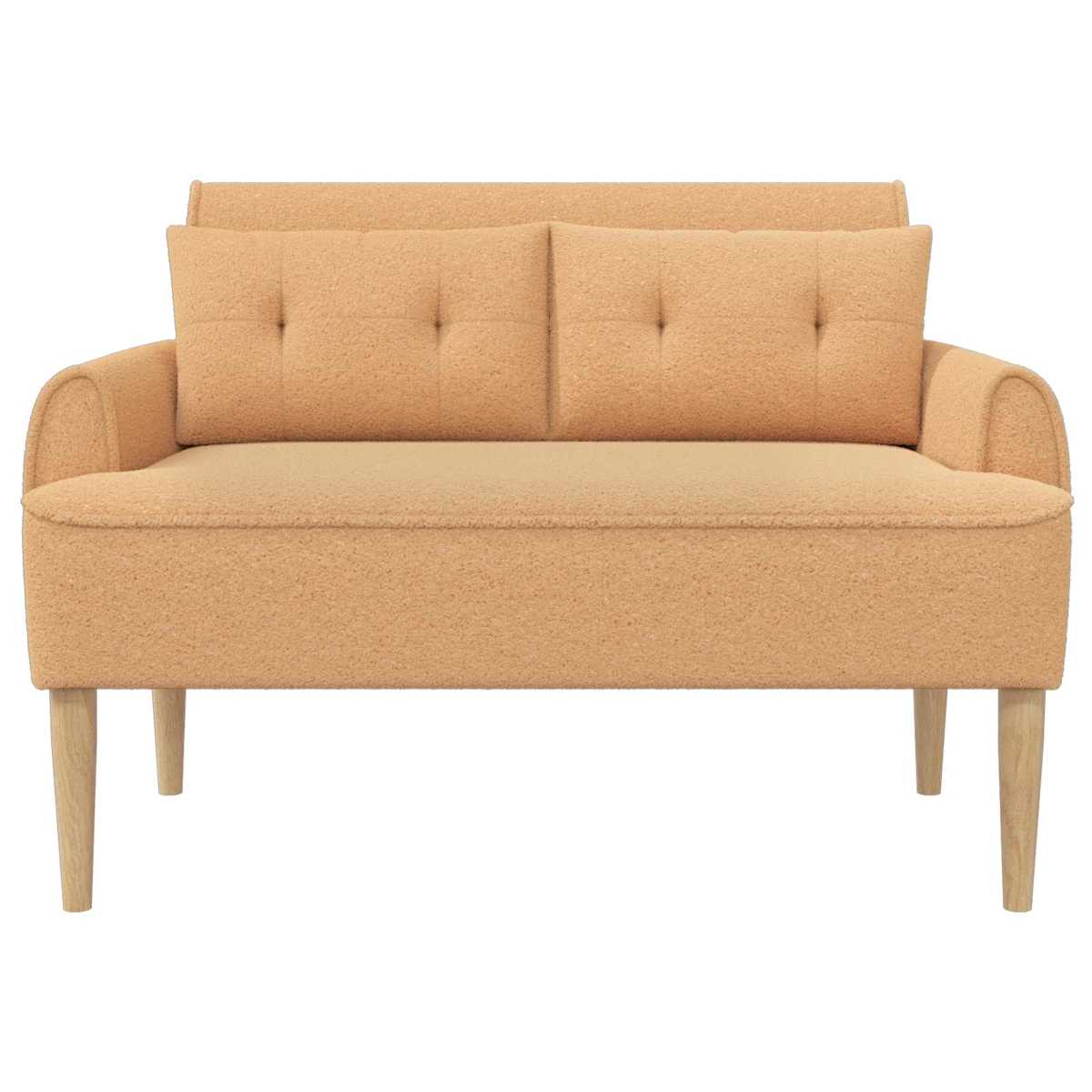Lænestol med knap tufting 117 x 67 x 77 cm Bouclé - Billede 3