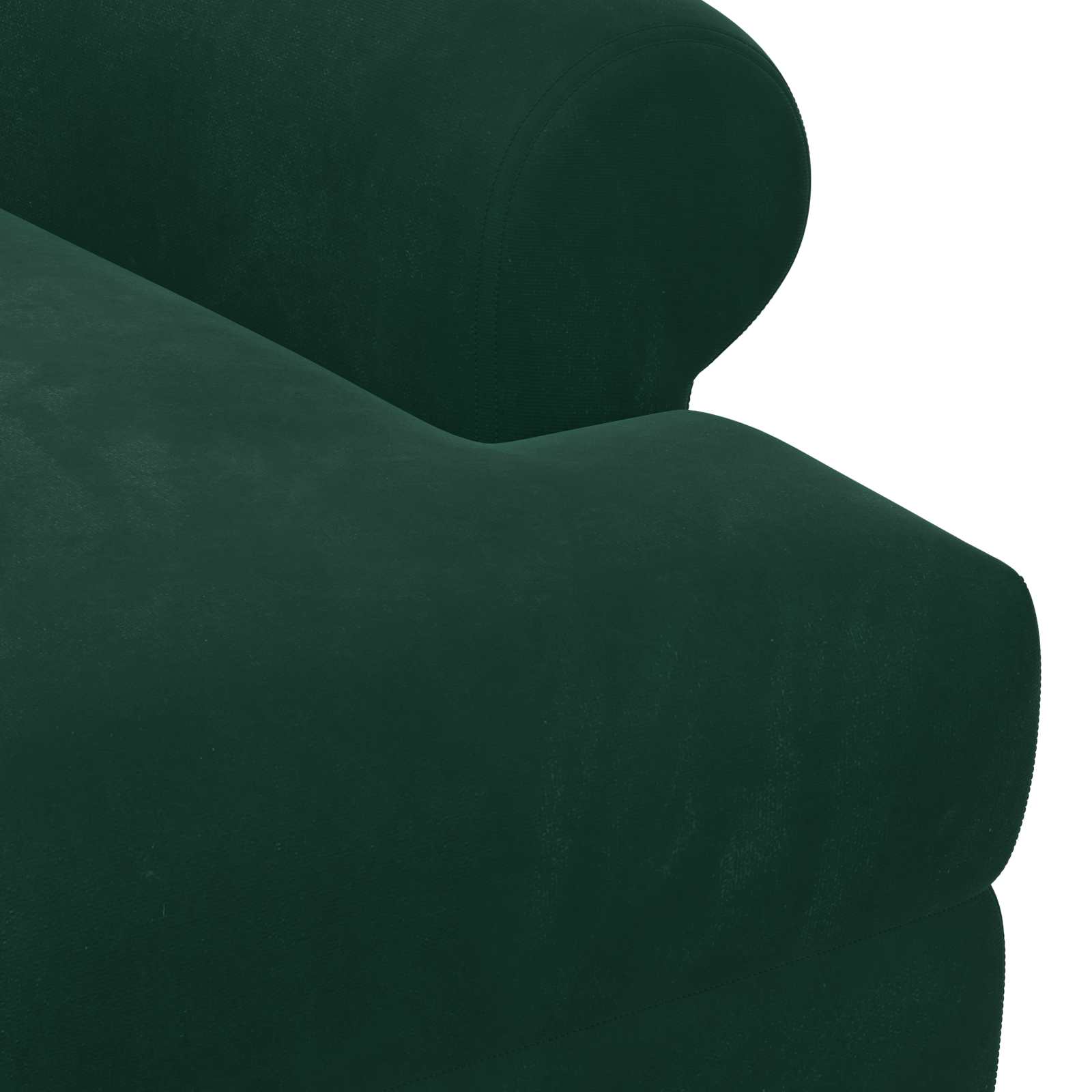 Dvojnica s gumbi Temno zelena 120 x 66 x 78 cm Žamet - slika 6