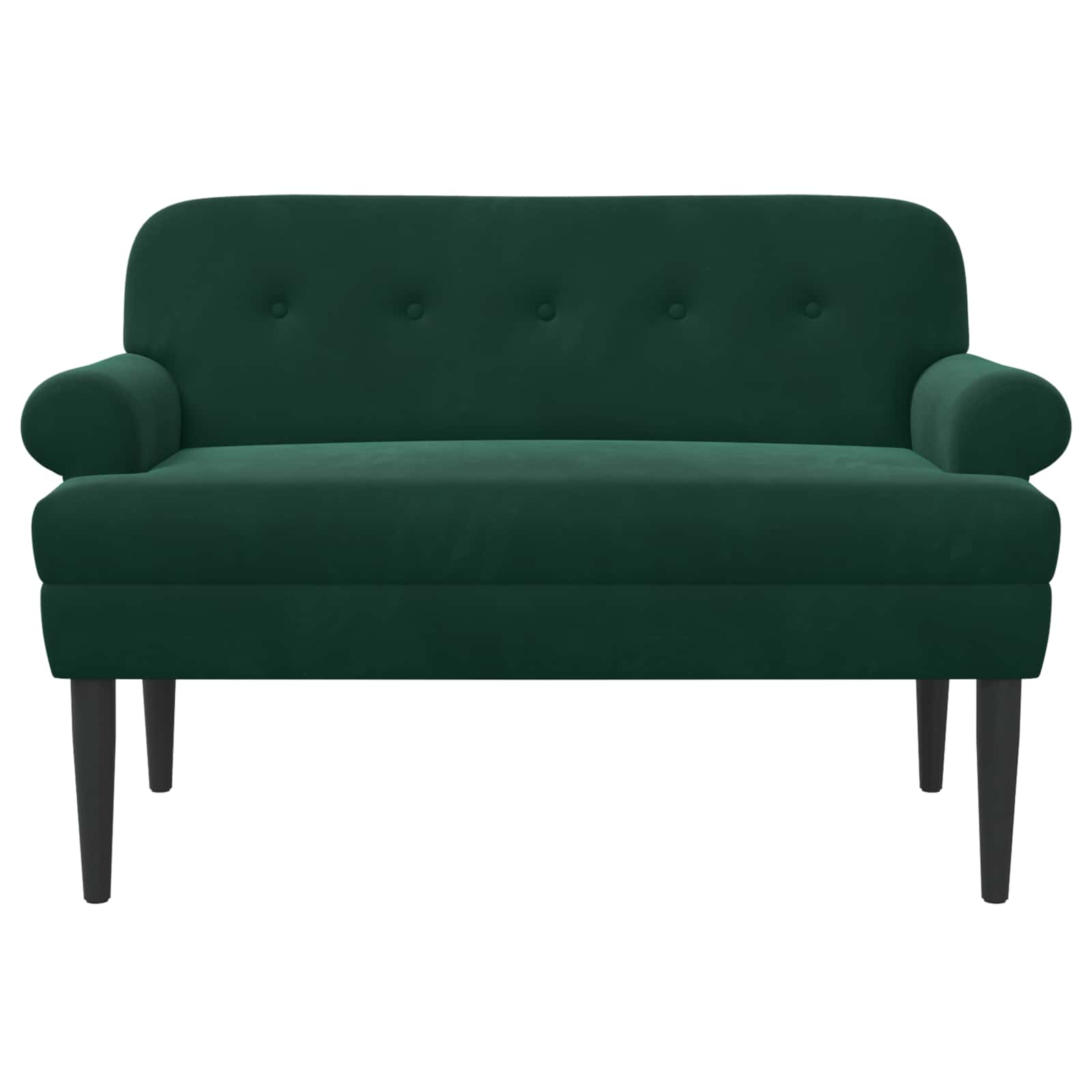 Dvojnica s gumbi Temno zelena 120 x 66 x 78 cm Žamet - slika 3